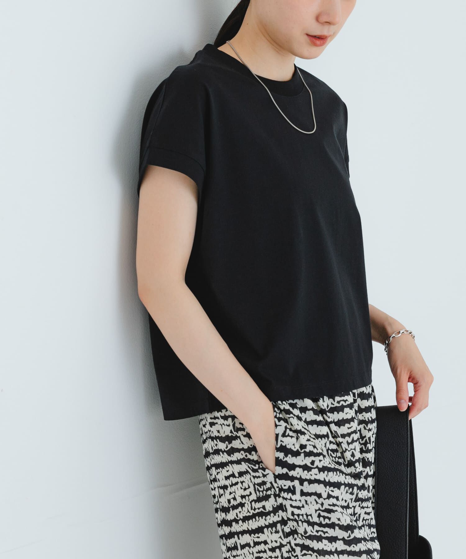 URBAN RESEARCH「スーピマコットンフレンチスリーブカットソー」|Tシャツ・カットソー|