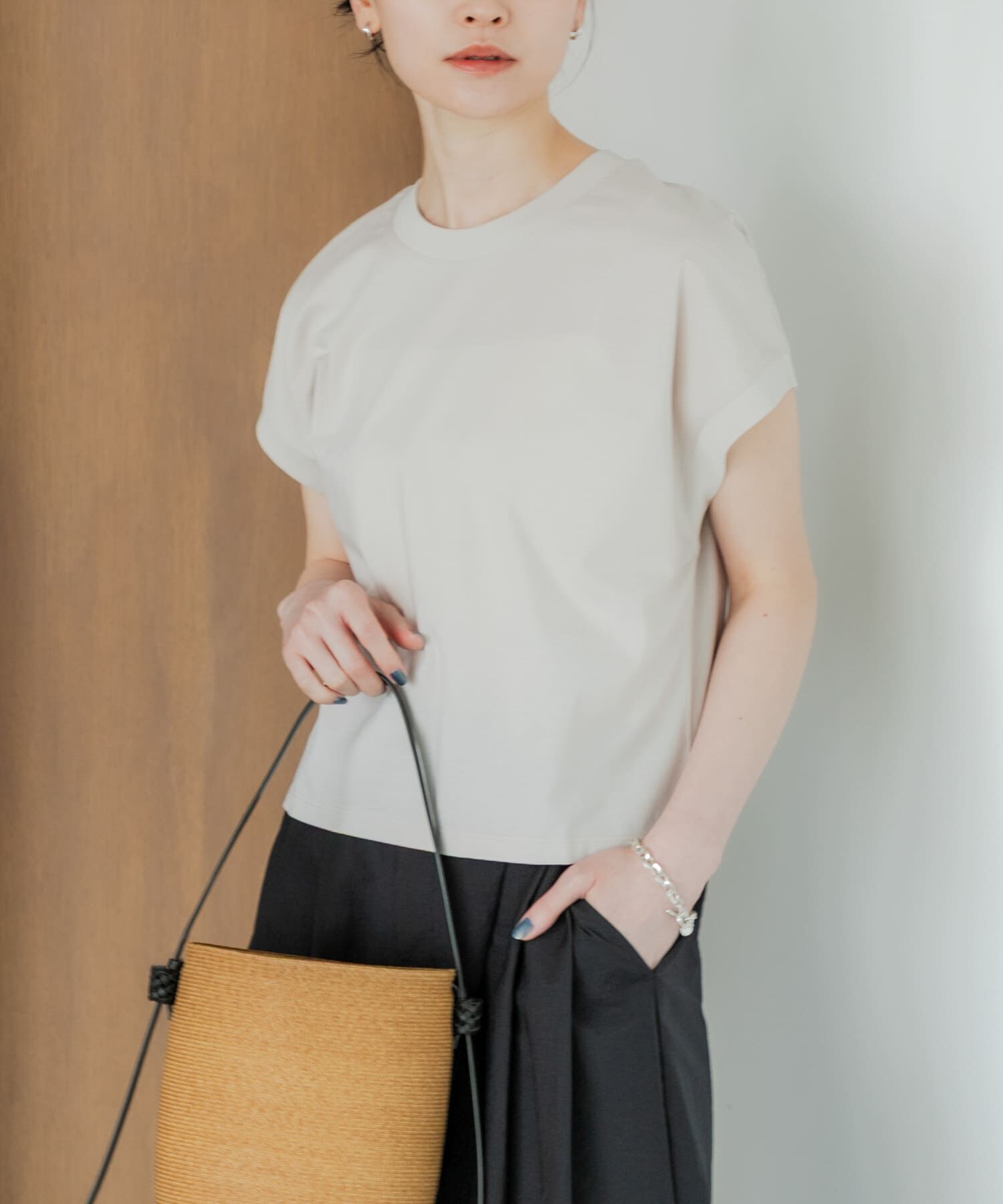 URBAN RESEARCH「スーピマコットンフレンチスリーブカットソー」|Tシャツ・カットソー|