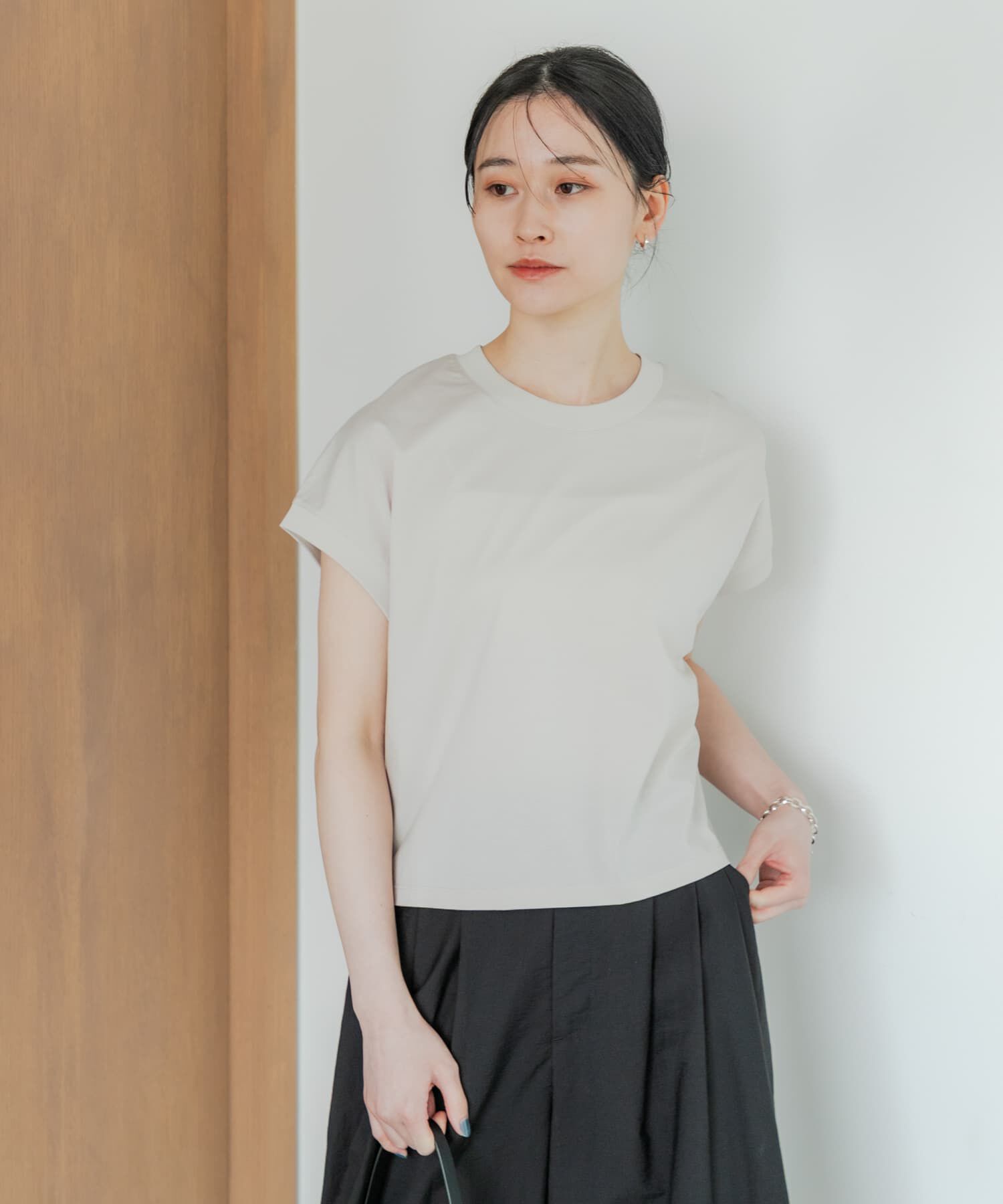 URBAN RESEARCH「スーピマコットンフレンチスリーブカットソー」|Tシャツ・カットソー|