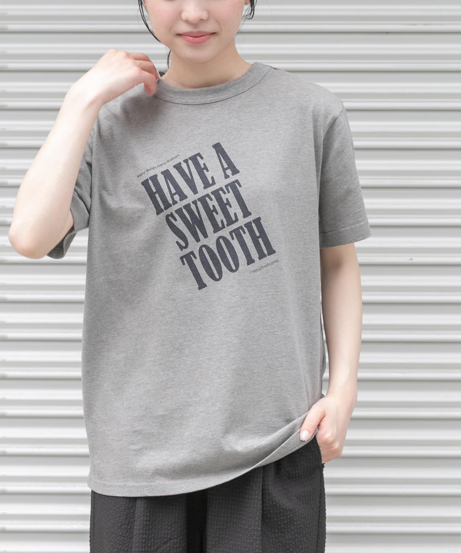 URBAN RESEARCH DOORS「FORK&SPOON　オーバーダイロゴTシャツ」|Tシャツ・カットソー|