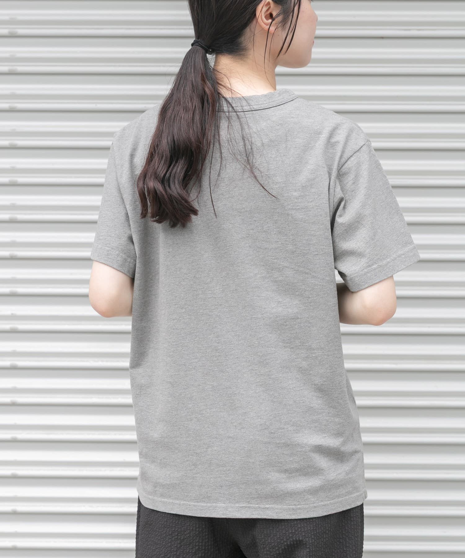 URBAN RESEARCH DOORS「FORK&SPOON　オーバーダイロゴTシャツ」|Tシャツ・カットソー|