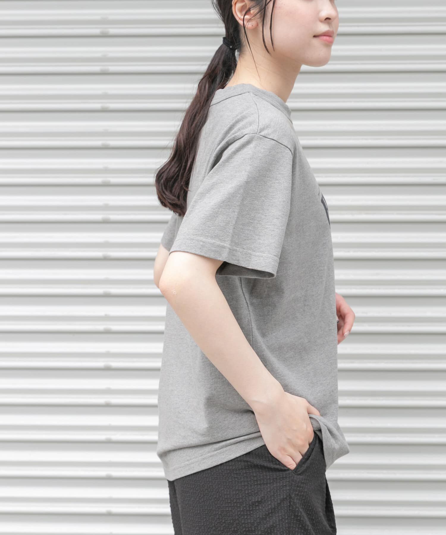 URBAN RESEARCH DOORS「FORK&SPOON　オーバーダイロゴTシャツ」|Tシャツ・カットソー|