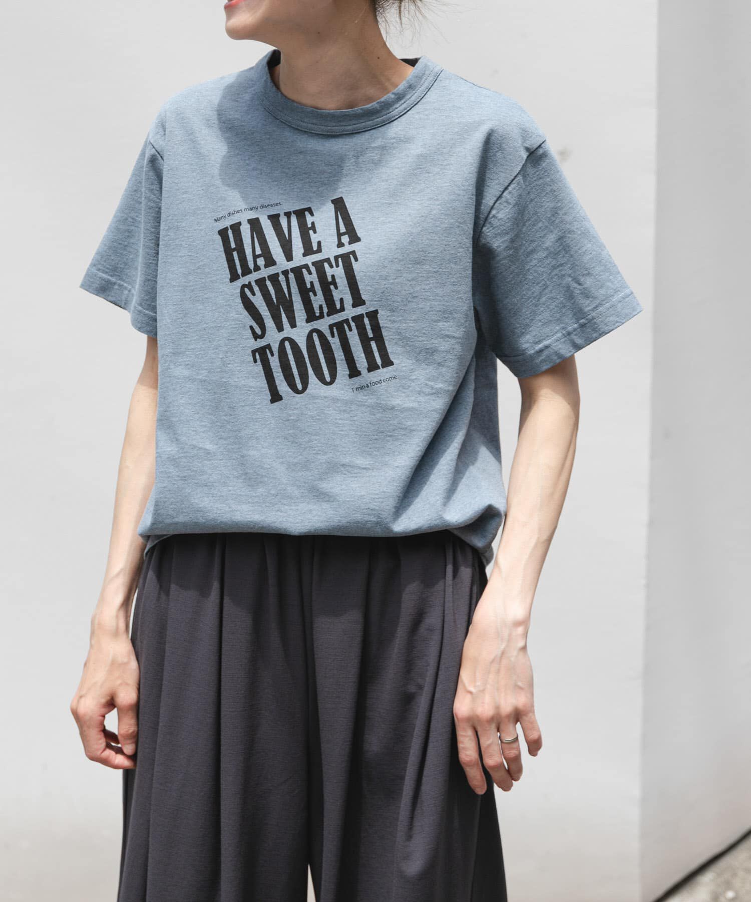 URBAN RESEARCH DOORS「FORK&SPOON　オーバーダイロゴTシャツ」|Tシャツ・カットソー|