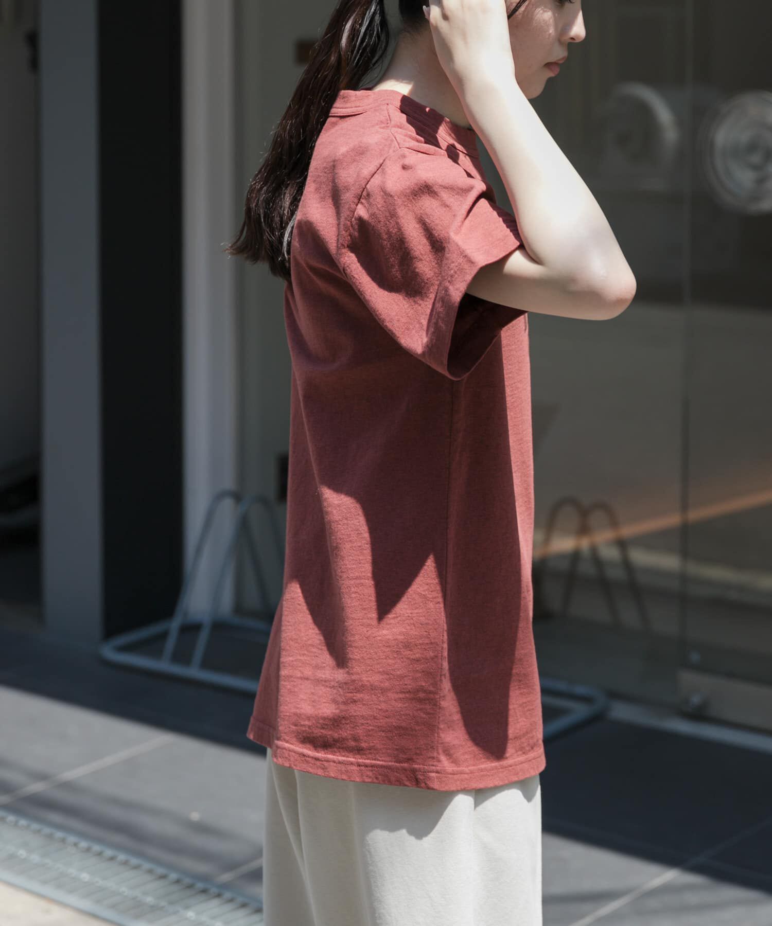 URBAN RESEARCH DOORS「FORK&SPOON　オーバーダイロゴTシャツ」|Tシャツ・カットソー|