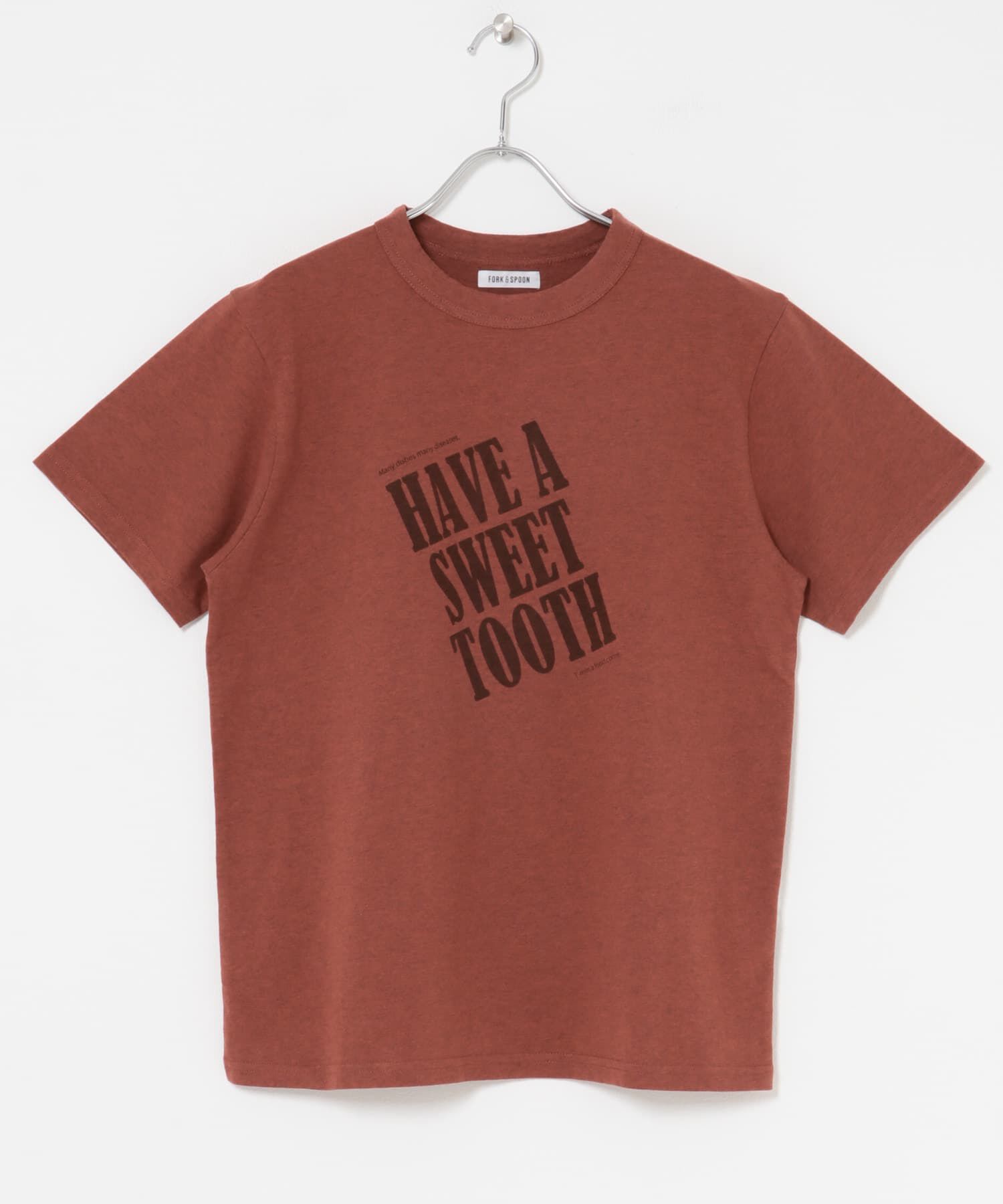 URBAN RESEARCH DOORS「FORK&SPOON　オーバーダイロゴTシャツ」|Tシャツ・カットソー|