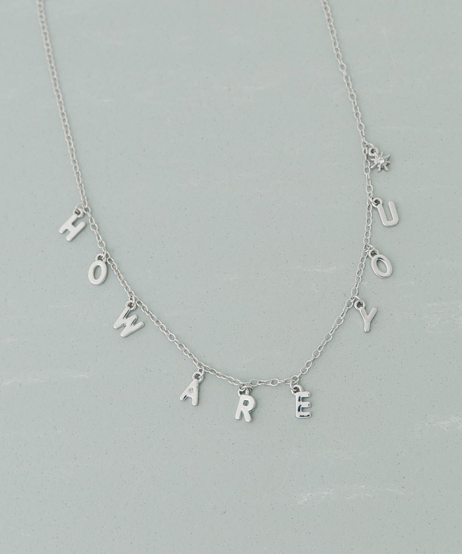 SMELLY「メッセージチャームネックレス」|ネックレス|