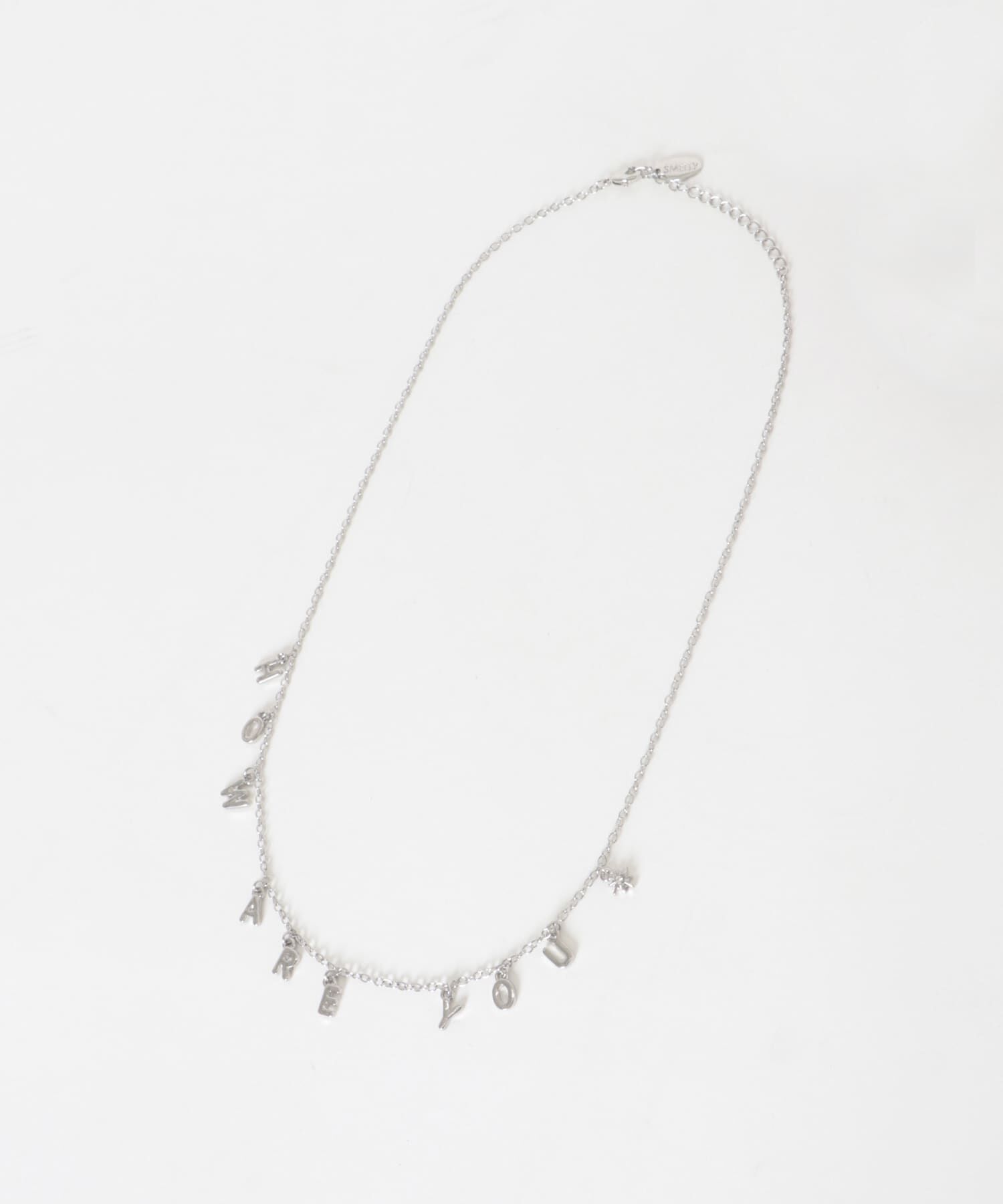 SMELLY「メッセージチャームネックレス」|ネックレス|