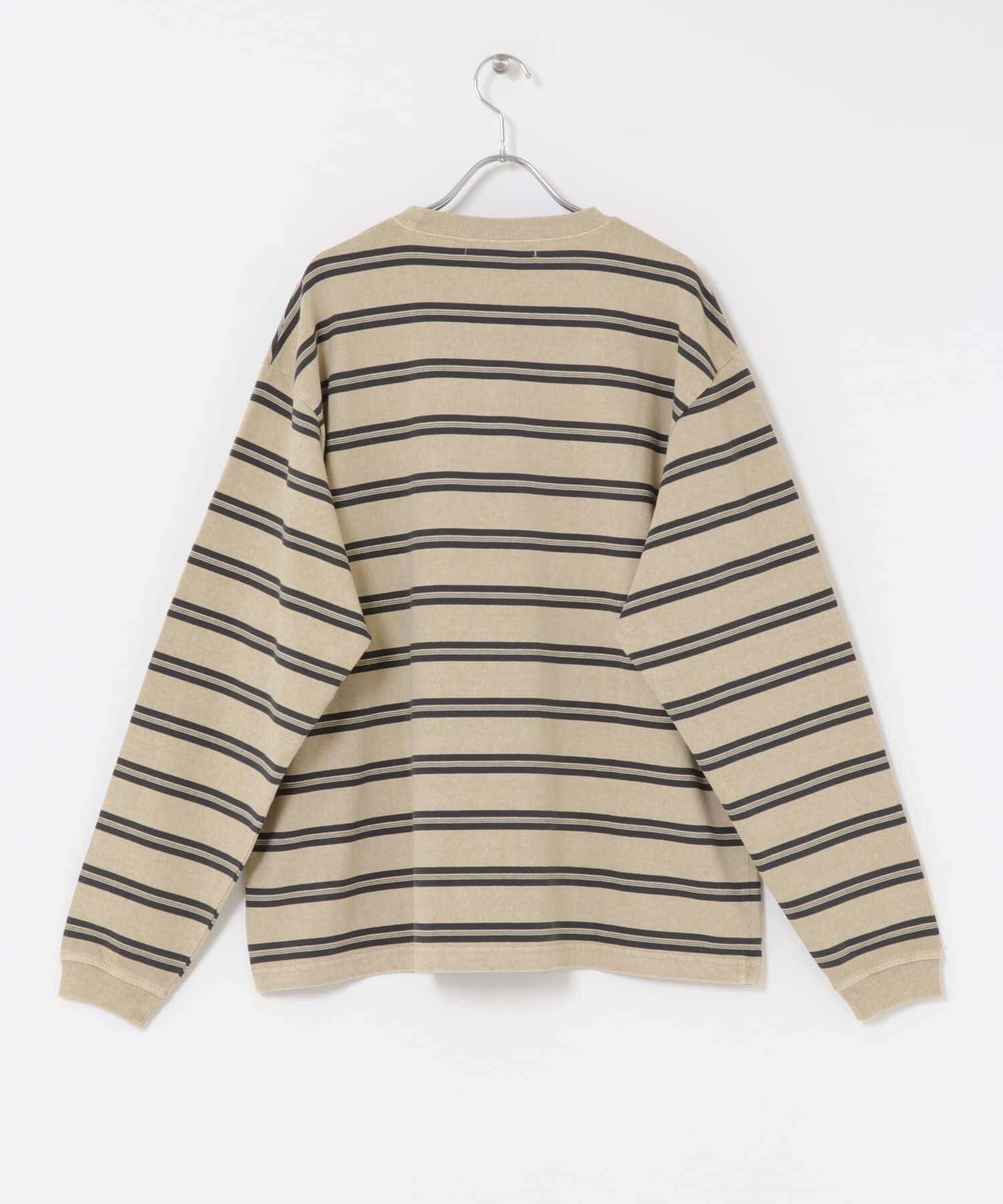 Sonny Label 「ピグメントボーダーロングスリーブTシャツ」|Tシャツ・カットソー|