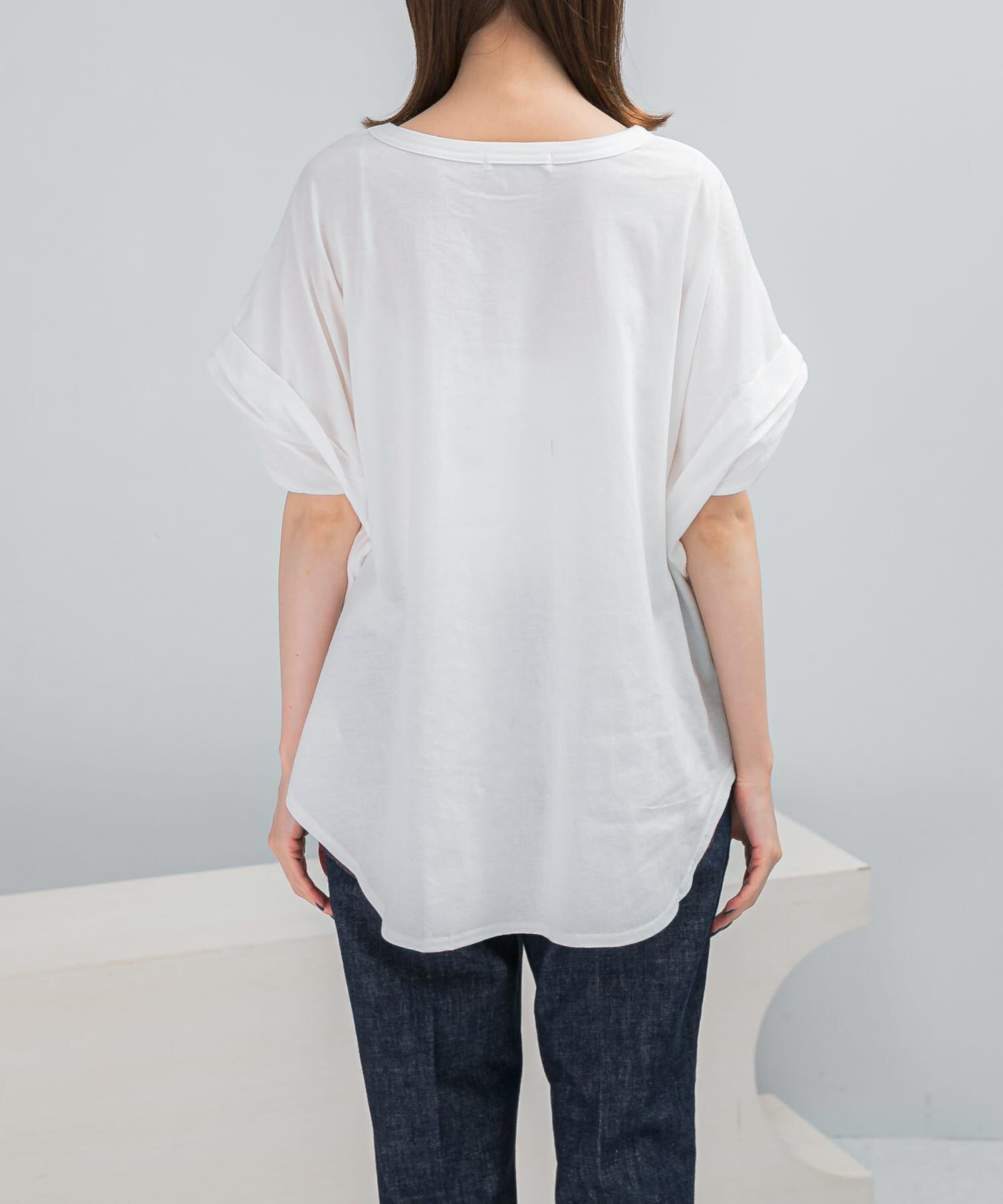 URBAN RESEARCH ROSSO「CHIGNON　アーチロゴフレンチ」|Tシャツ・カットソー|