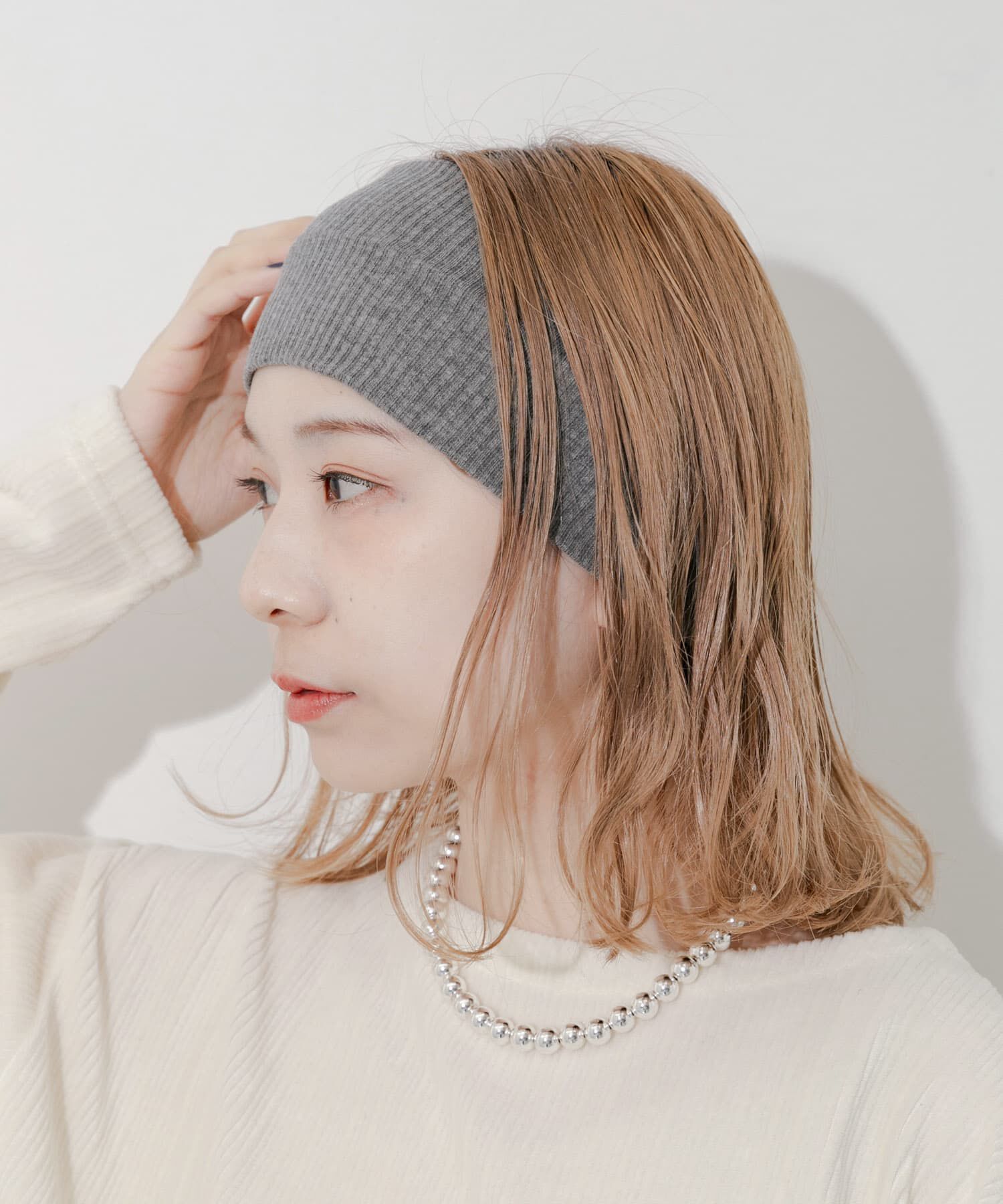 SMELLY「リブワイドヘアバンド」|ヘアバンド|