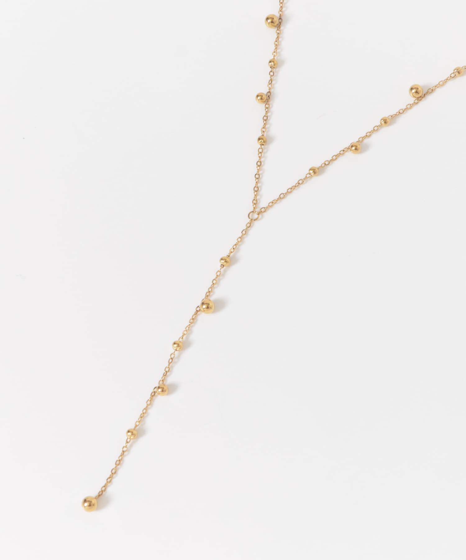 SMELLY「ステンレスランダムボールYネックレス」|ネックレス|