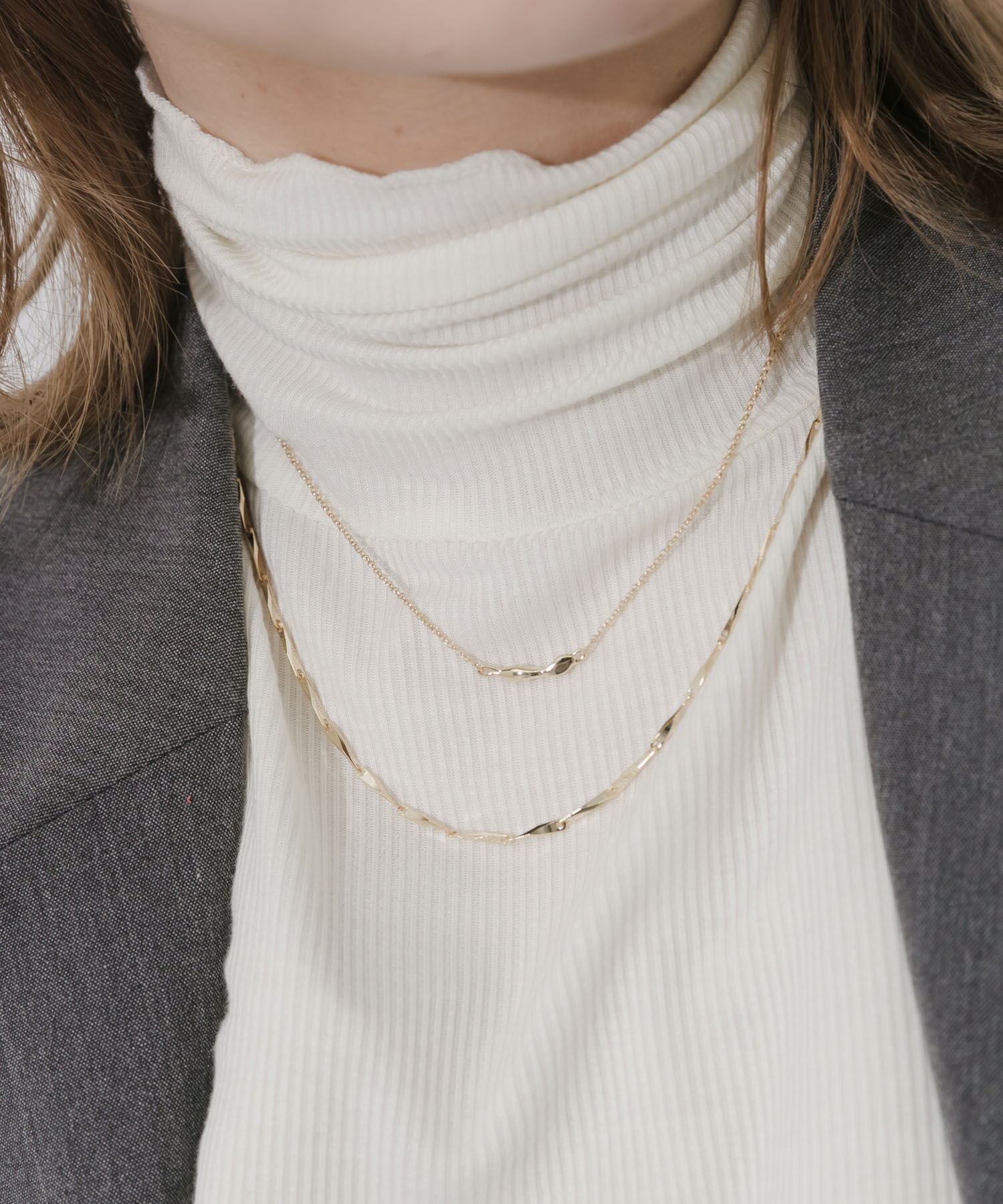 SMELLY「ニュアンストップバーチェーン2セットネックレス」|ネックレス|