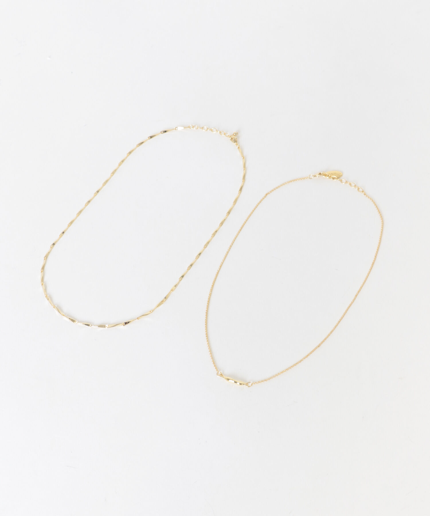 SMELLY「ニュアンストップバーチェーン2セットネックレス」|ネックレス|