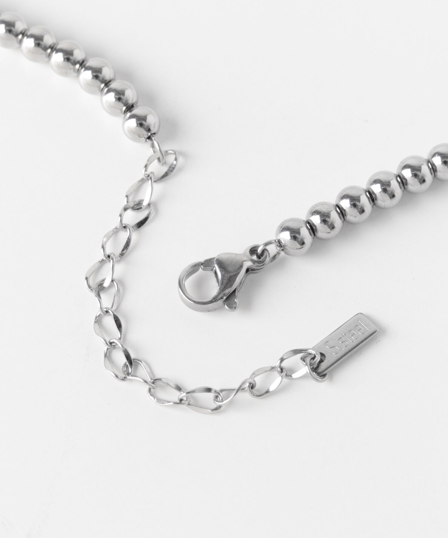 SMELLY「ステンレスボールチェーンネックレス」|ネックレス|