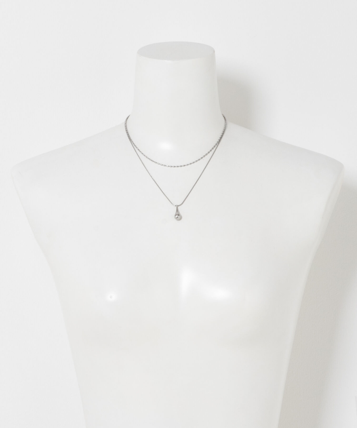 Sonny Label 「ステンレス二連ドロップネックレス」|ネックレス|