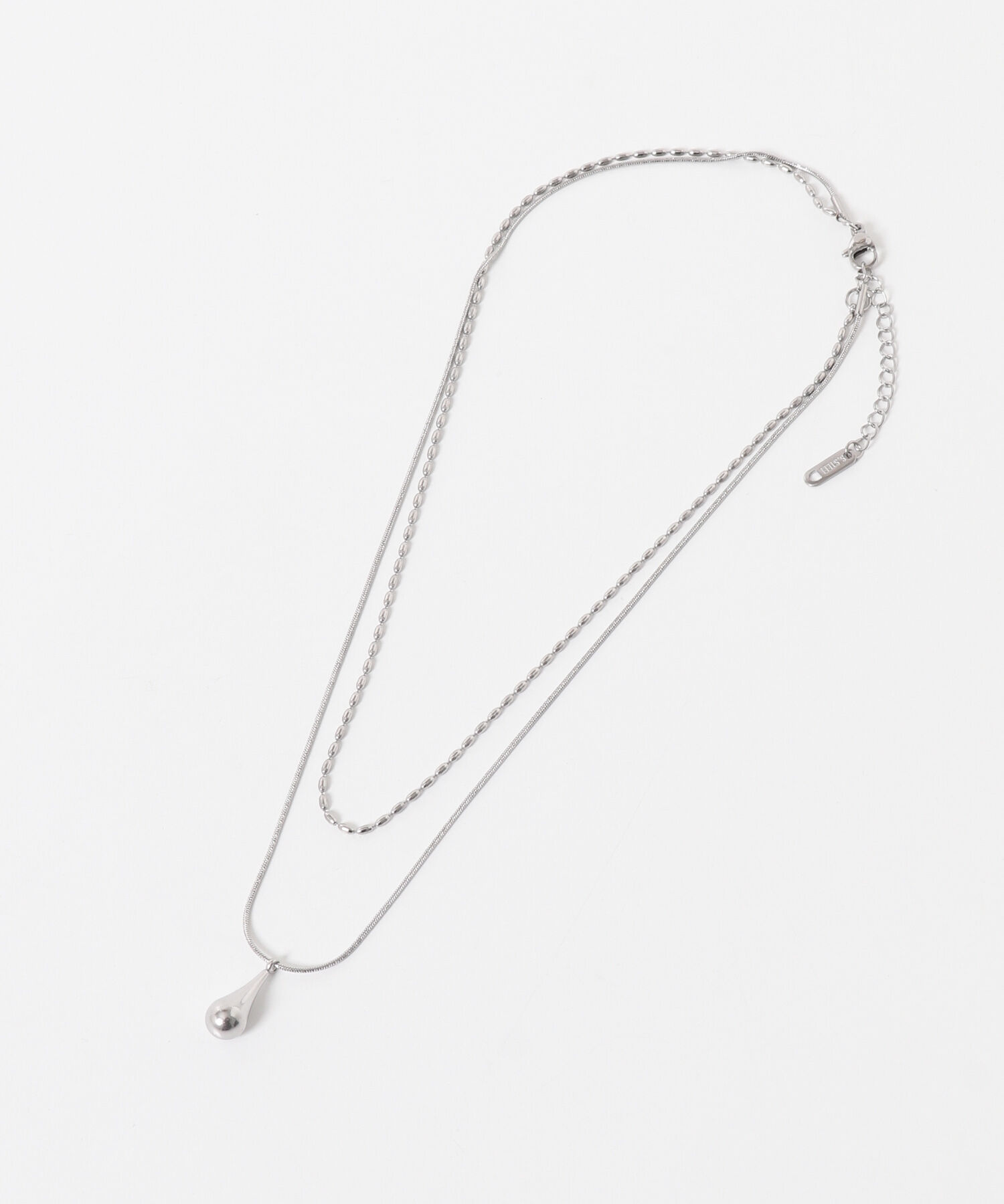 Sonny Label 「ステンレス二連ドロップネックレス」|ネックレス|