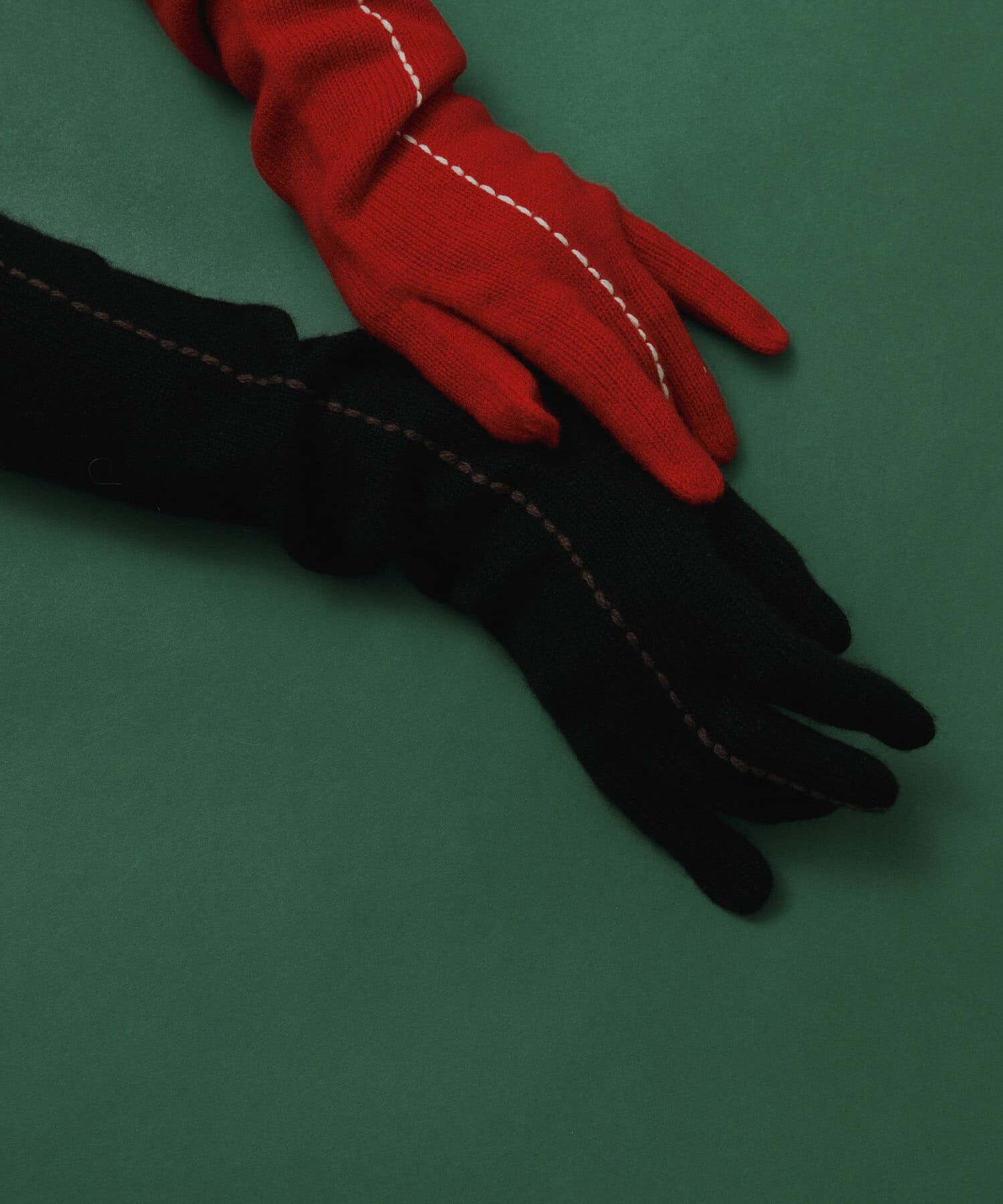 ＵＲＢＳ「kokyo　Long Stitch Gloves」|手袋|ブラック