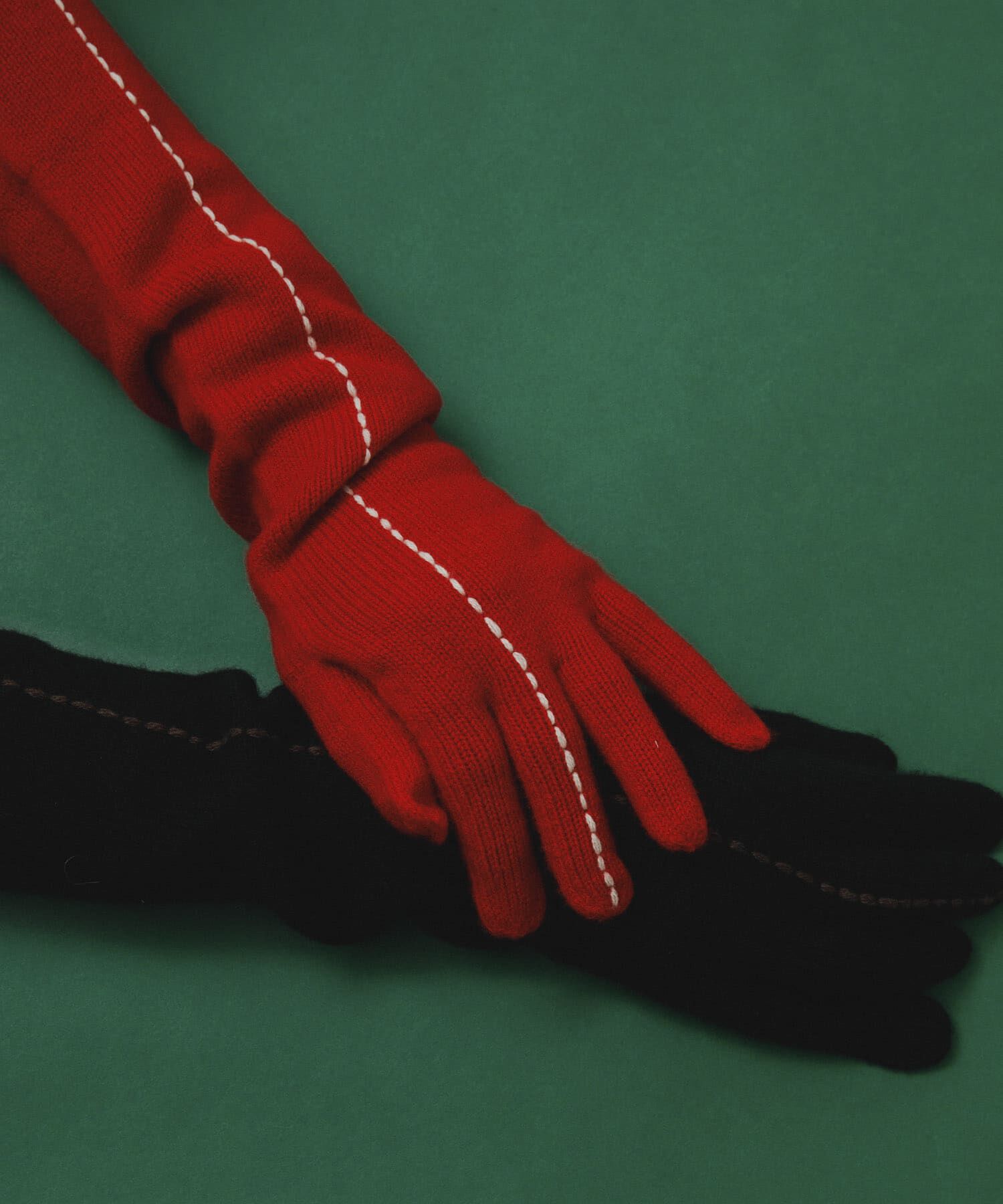 ＵＲＢＳ「kokyo　Long Stitch Gloves」|手袋|レッド