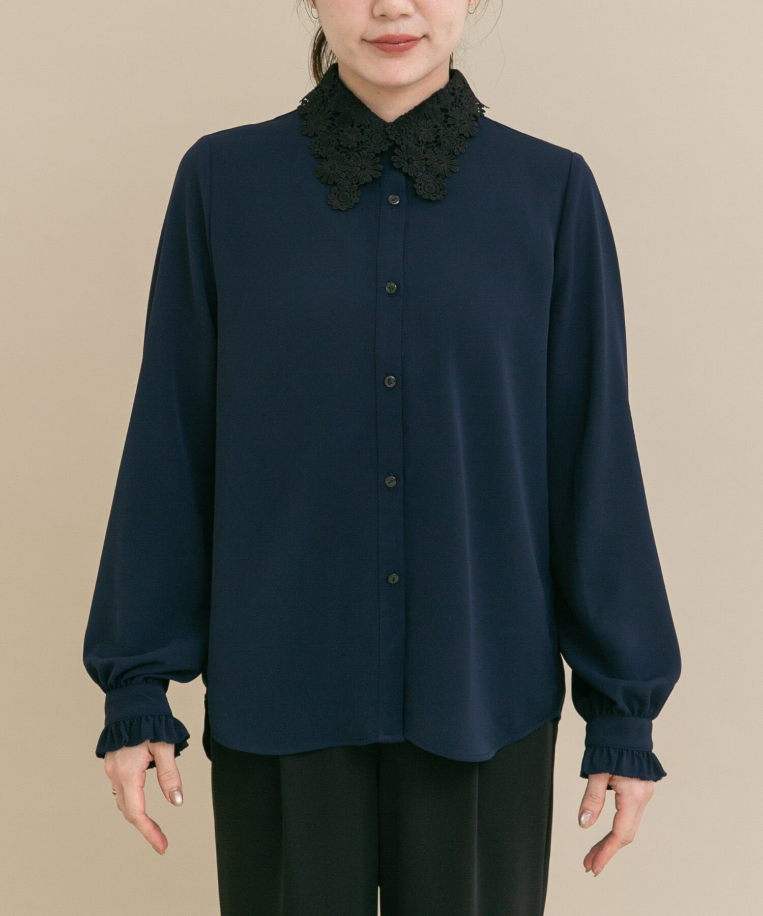 URBAN RESEARCH ROSSO「『WEB/一部店舗限定』レースカラーブラウス」|シャツ・ブラウス|