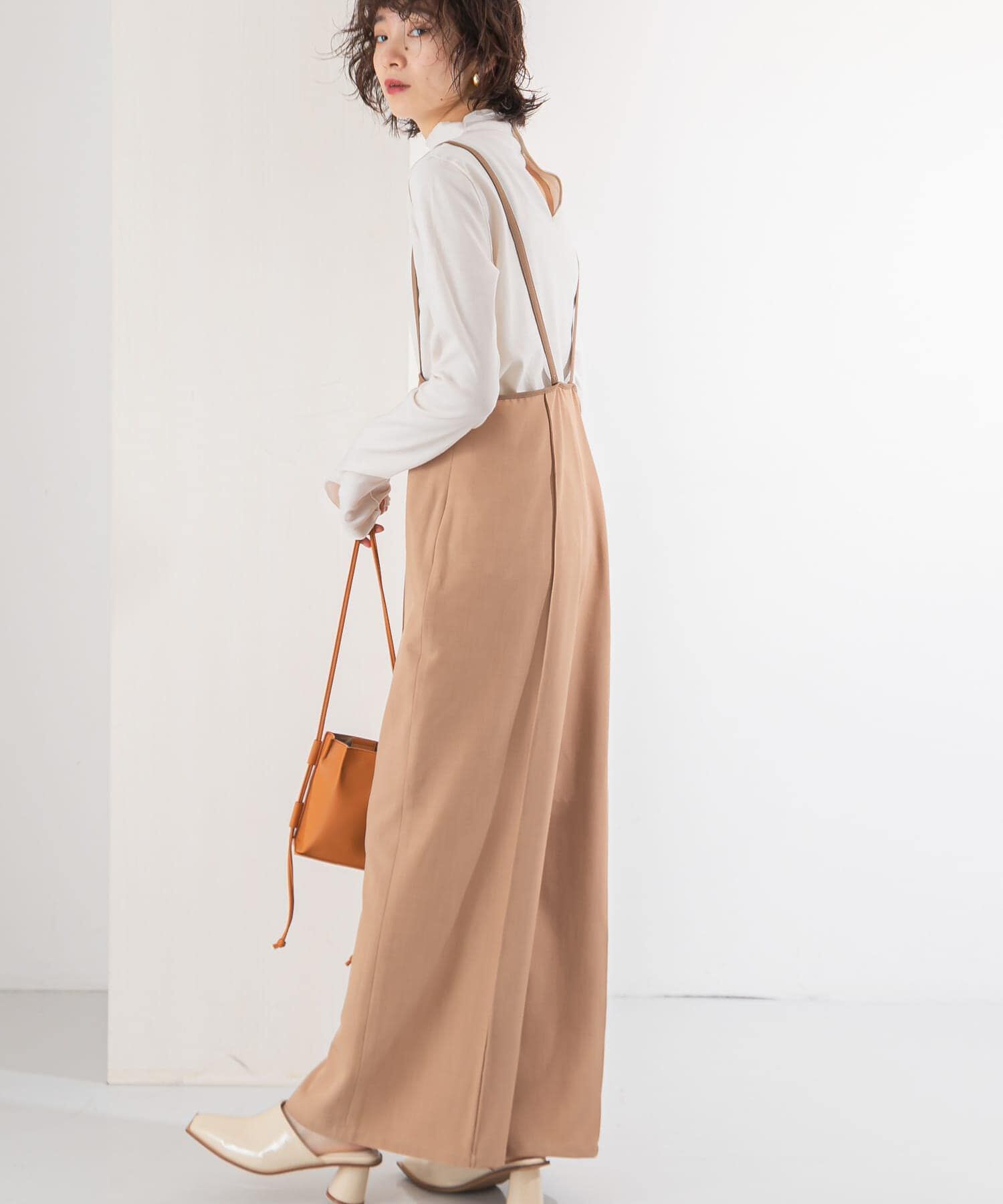  「ピンタックハイウエストサロペット」|スカート|