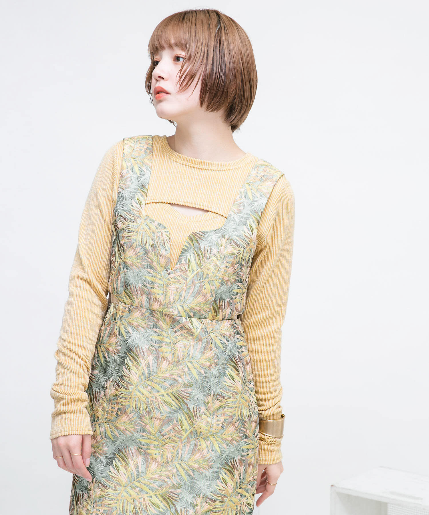  「2WAYフロントスリットカットソー」|Tシャツ・カットソー|