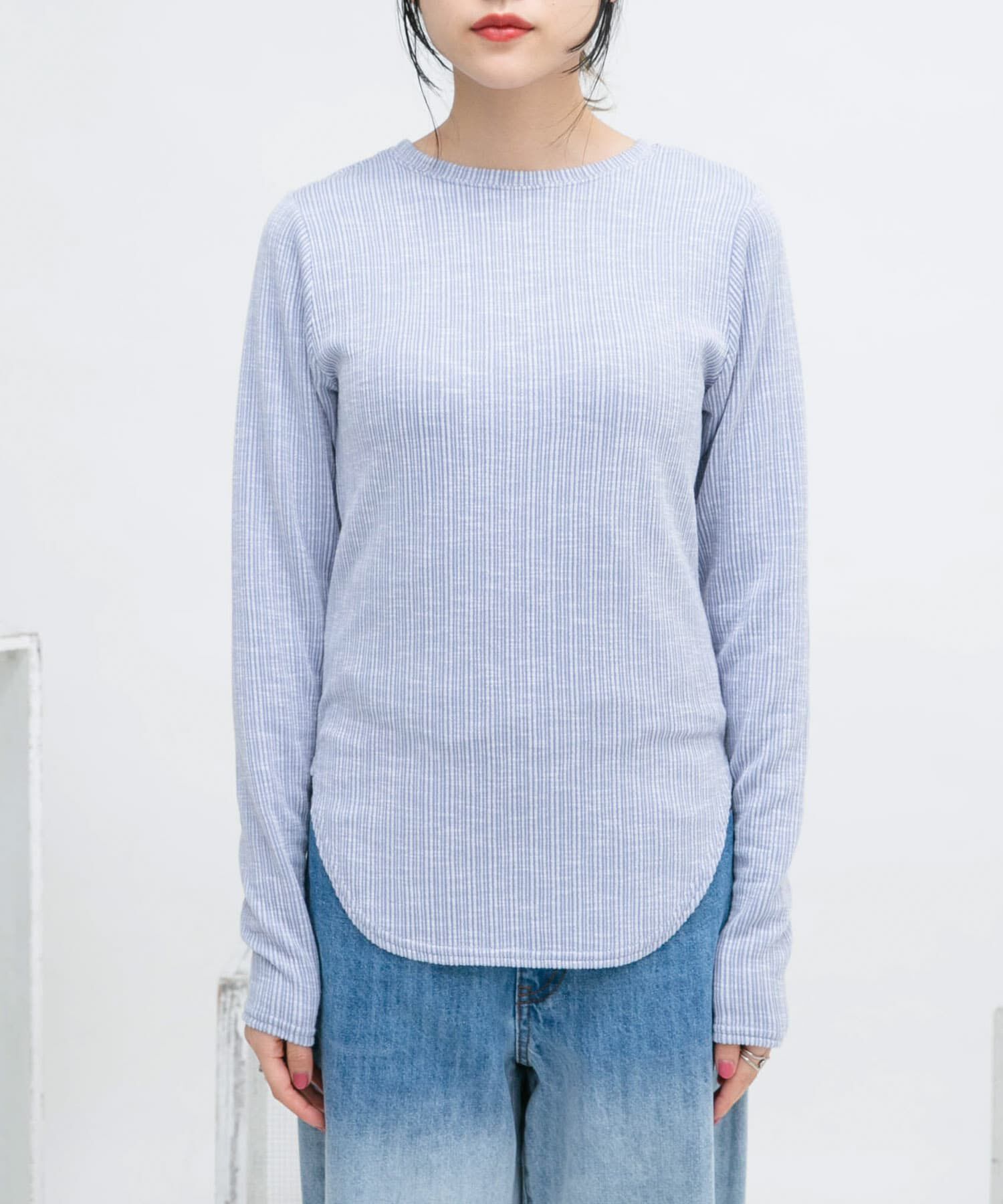  「2WAYフロントスリットカットソー」|Tシャツ・カットソー|