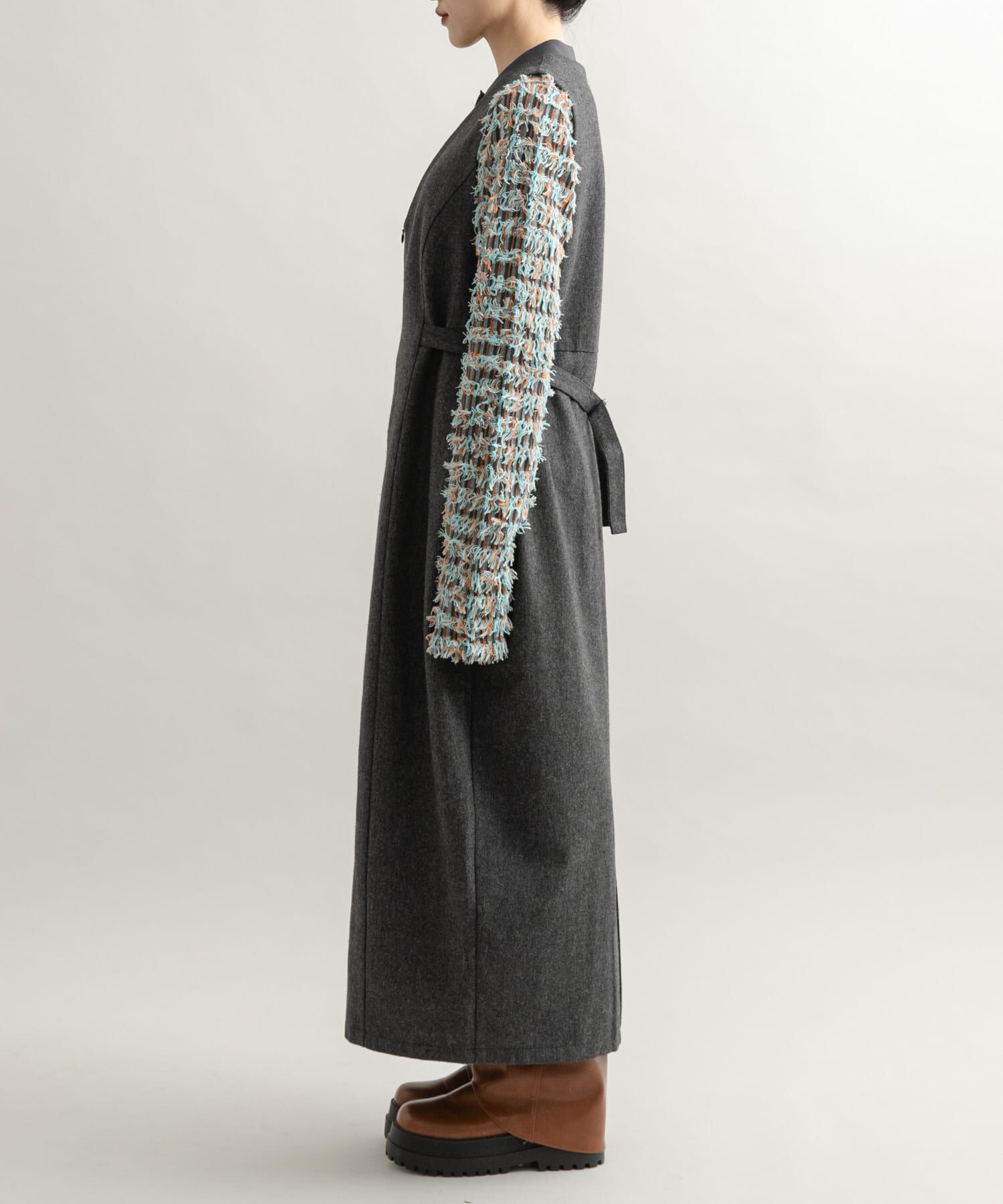  「『2サイズ展開』ツイードジャンパースカート」|ワンピース|