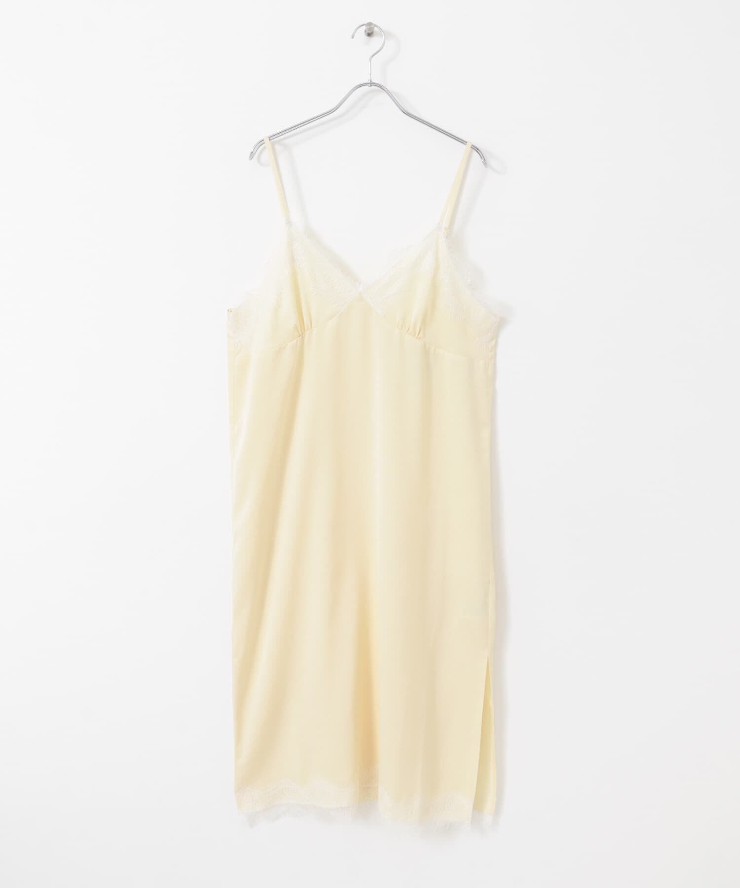  「レーストリムキャミワンピース」|ワンピース|