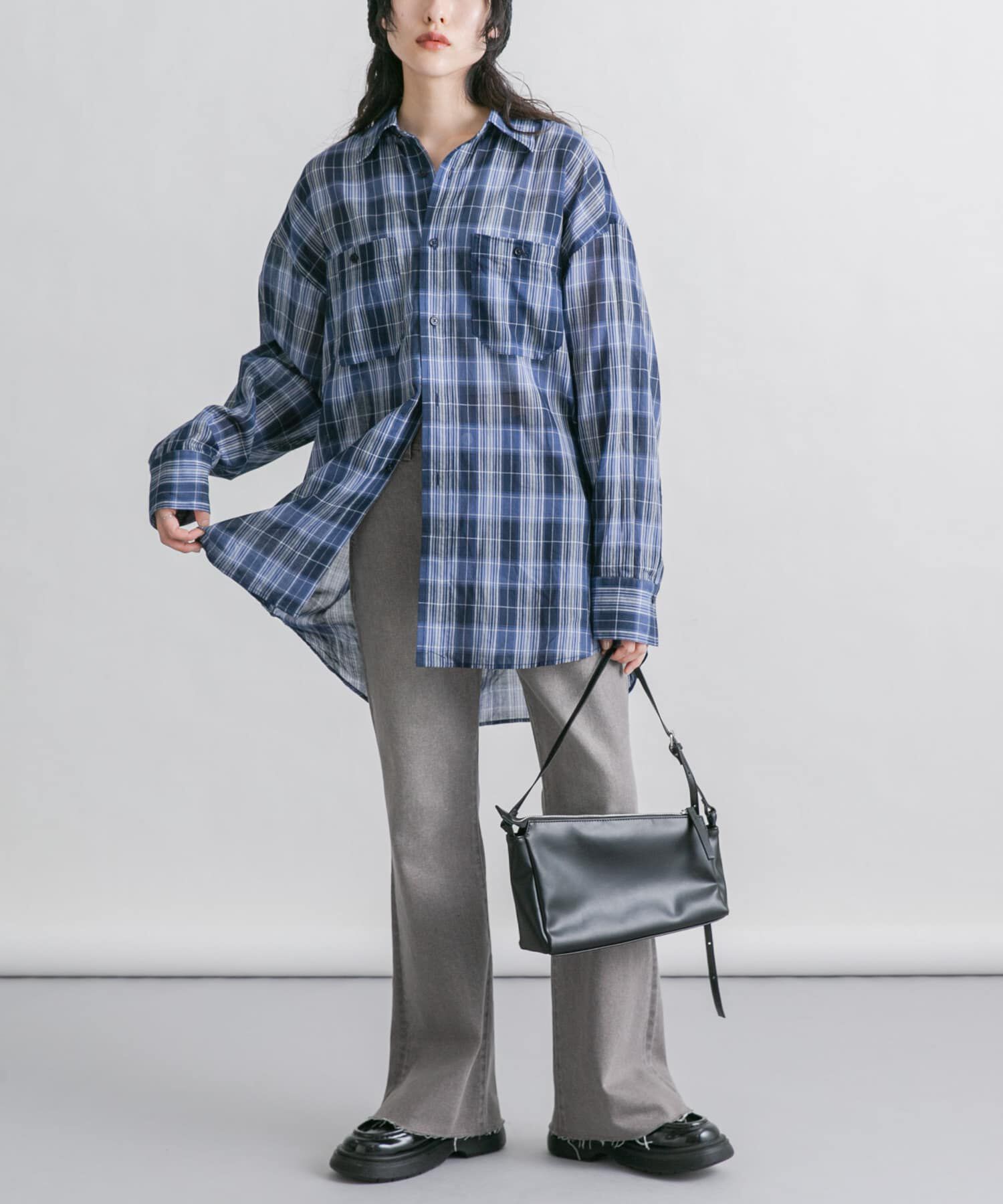  「アシンメトリースリムショルダーBAG」|ショルダー・メッセンジャー|