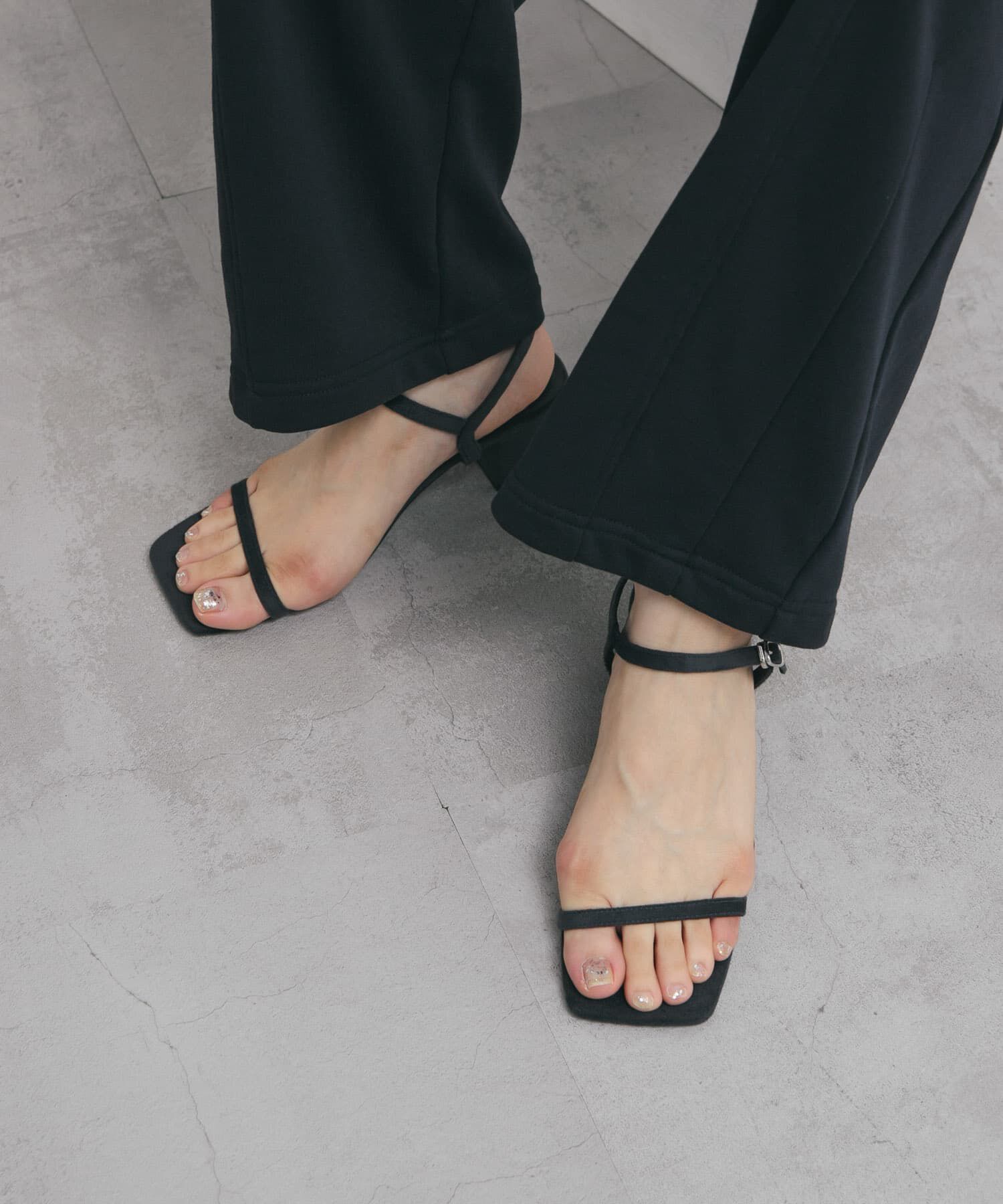  「スリムストラップサンダル」|サンダル|