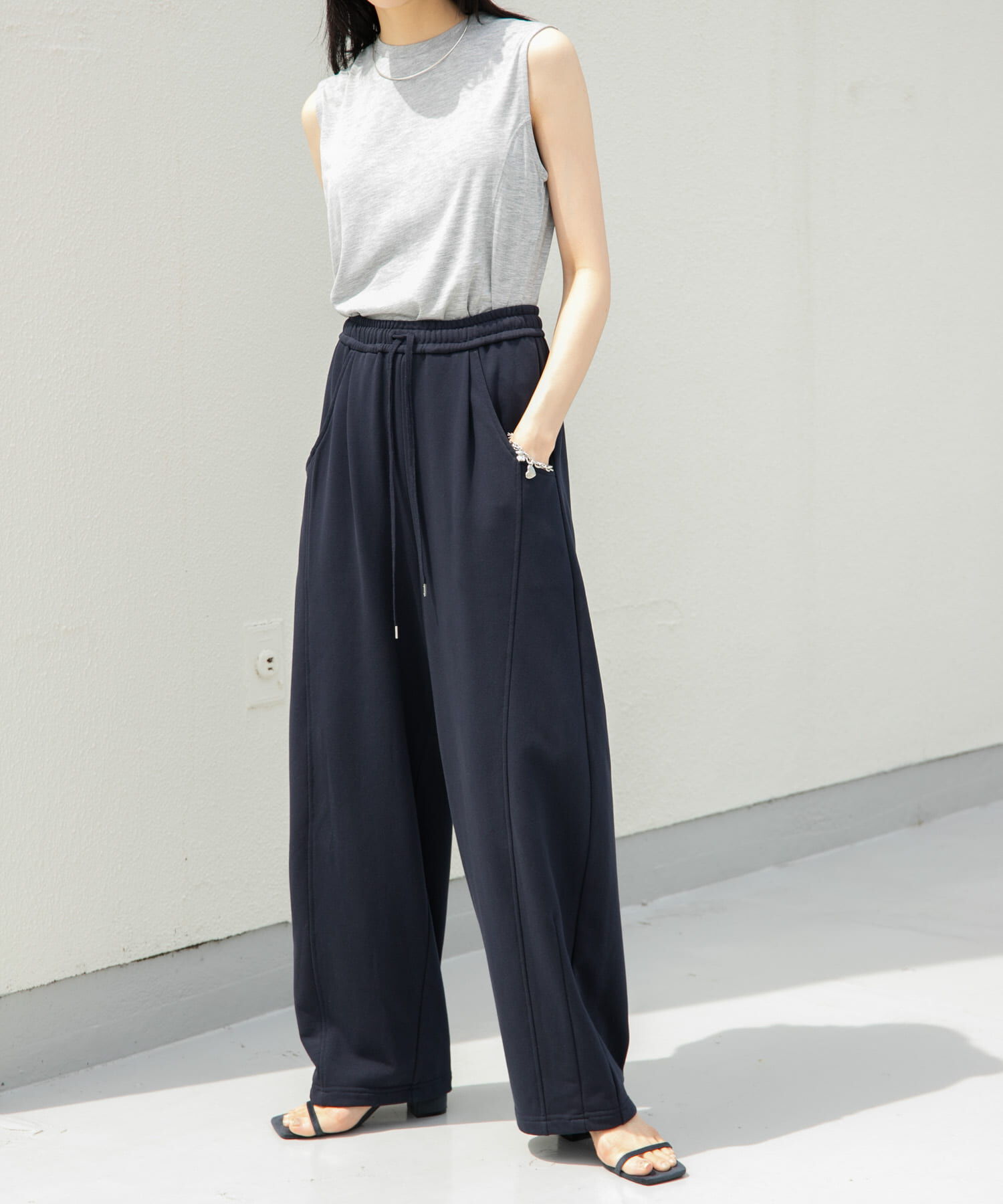  「スリムストラップサンダル」|サンダル|