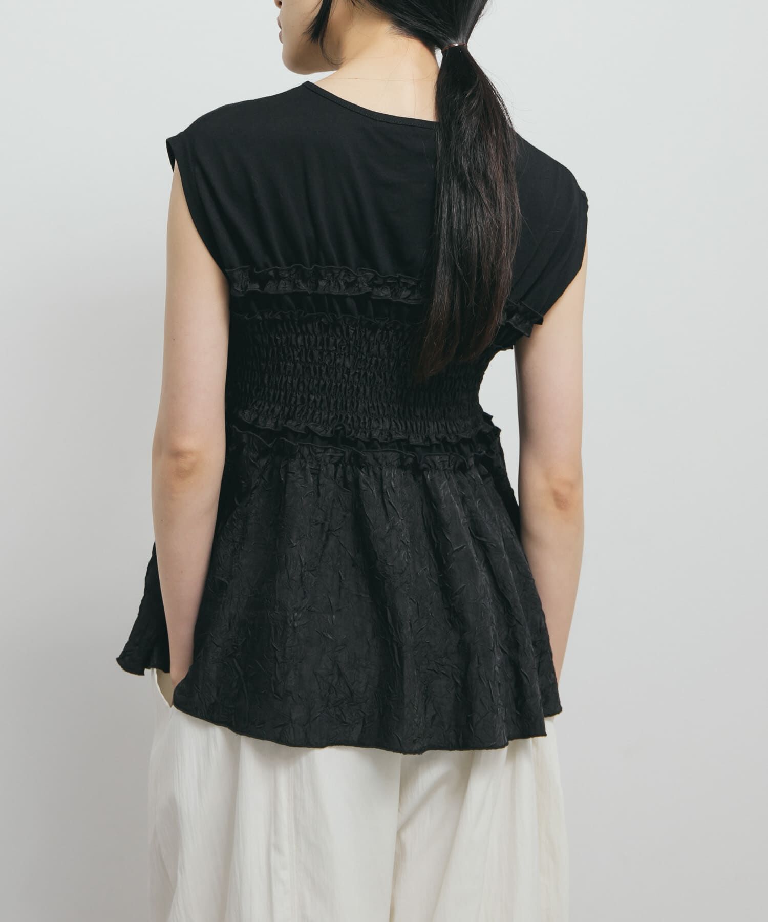  「フリルドッキングカットソー」|Tシャツ・カットソー|