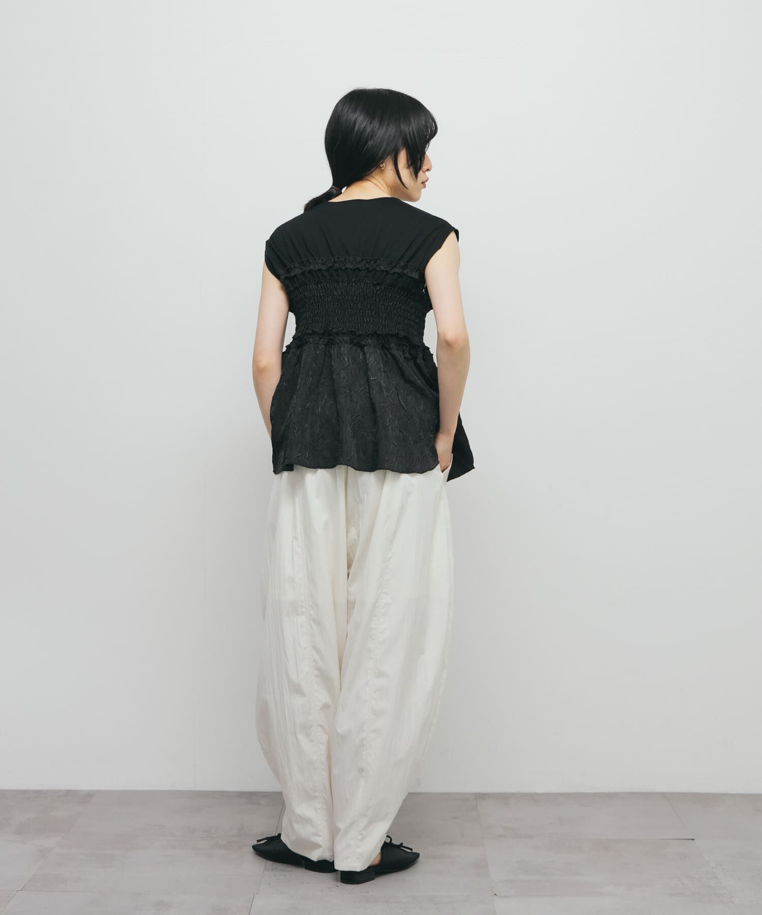  「フリルドッキングカットソー」|Tシャツ・カットソー|