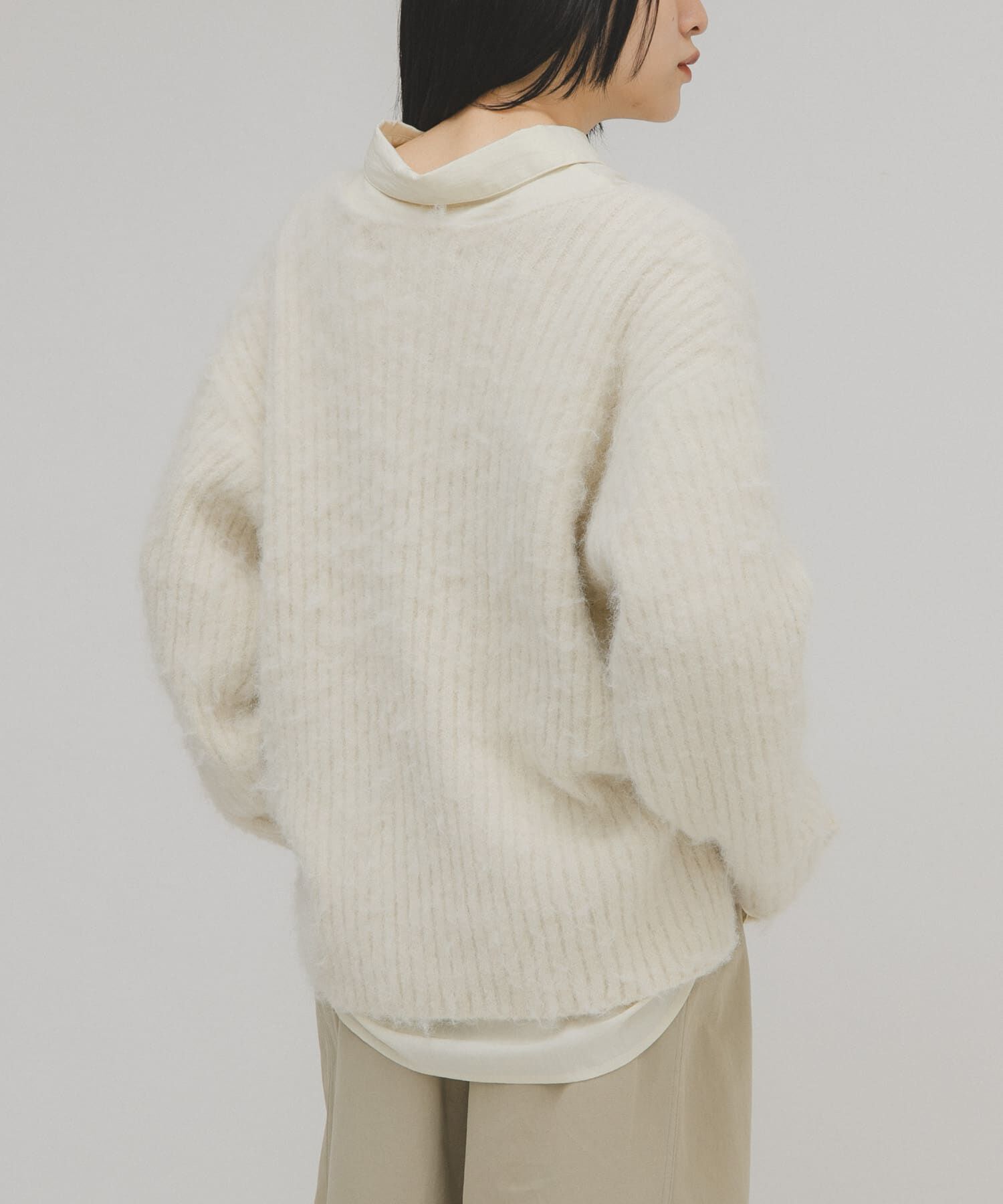  「シャギールーズリブニット」|ニット・セーター|