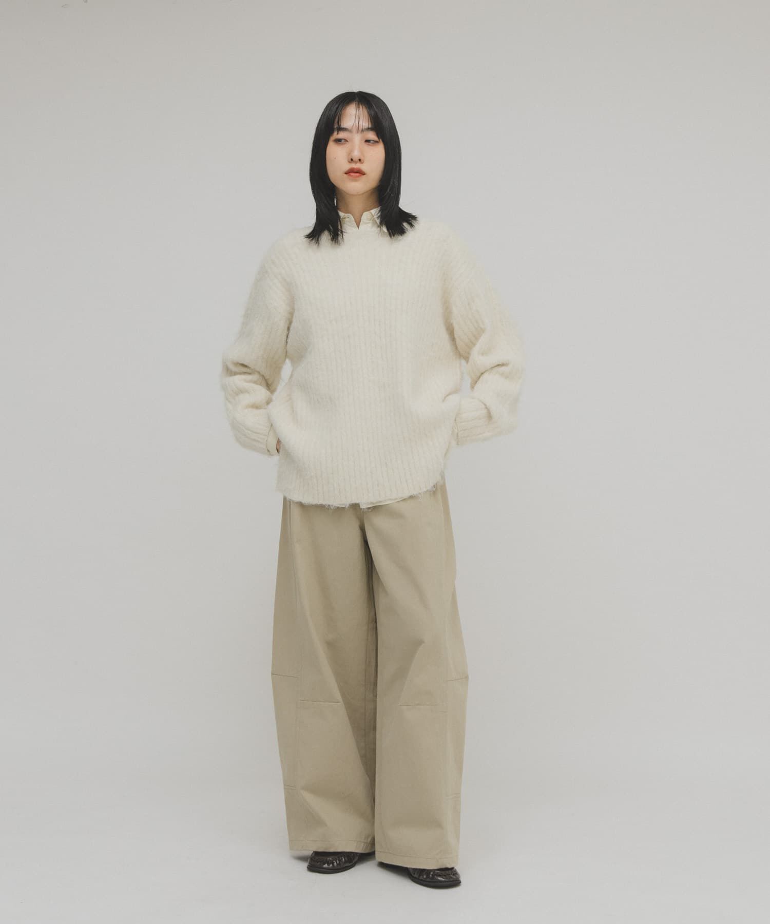  「シャギールーズリブニット」|ニット・セーター|