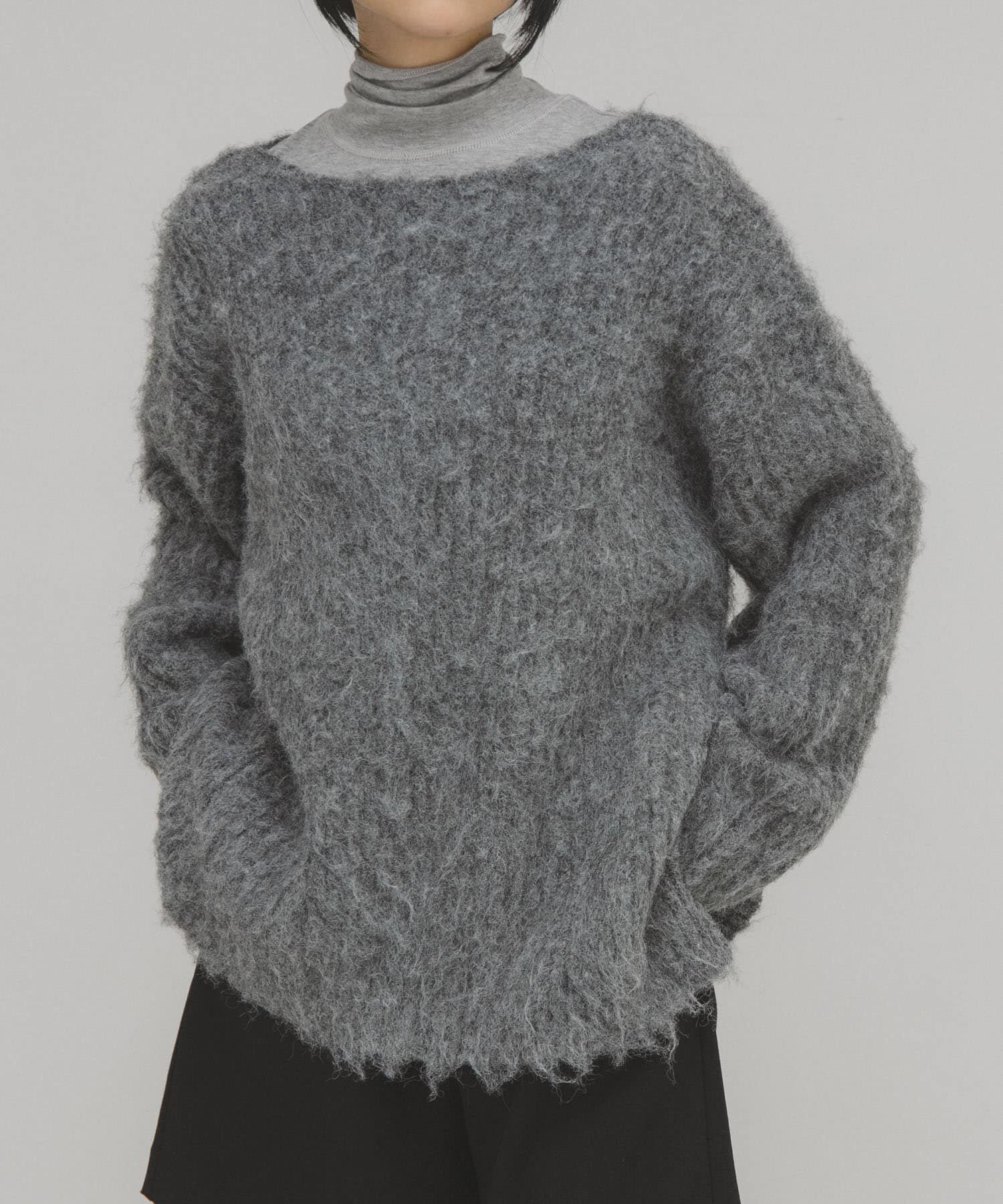  「シャギールーズリブニット」|ニット・セーター|