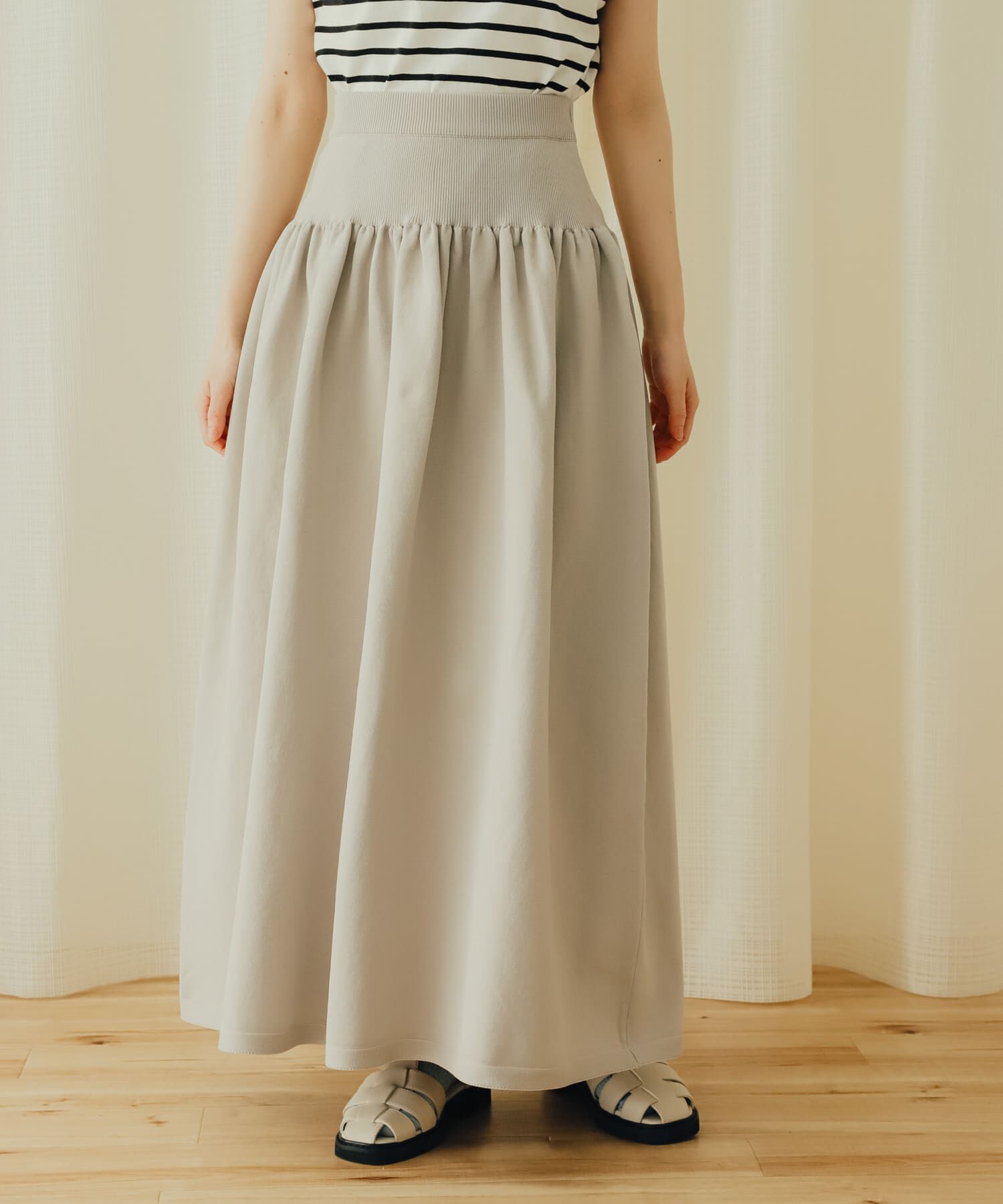 SENSE OF PLACE by URBAN RESEARCH「ギャザーボリュームニットスカート」|スカート|