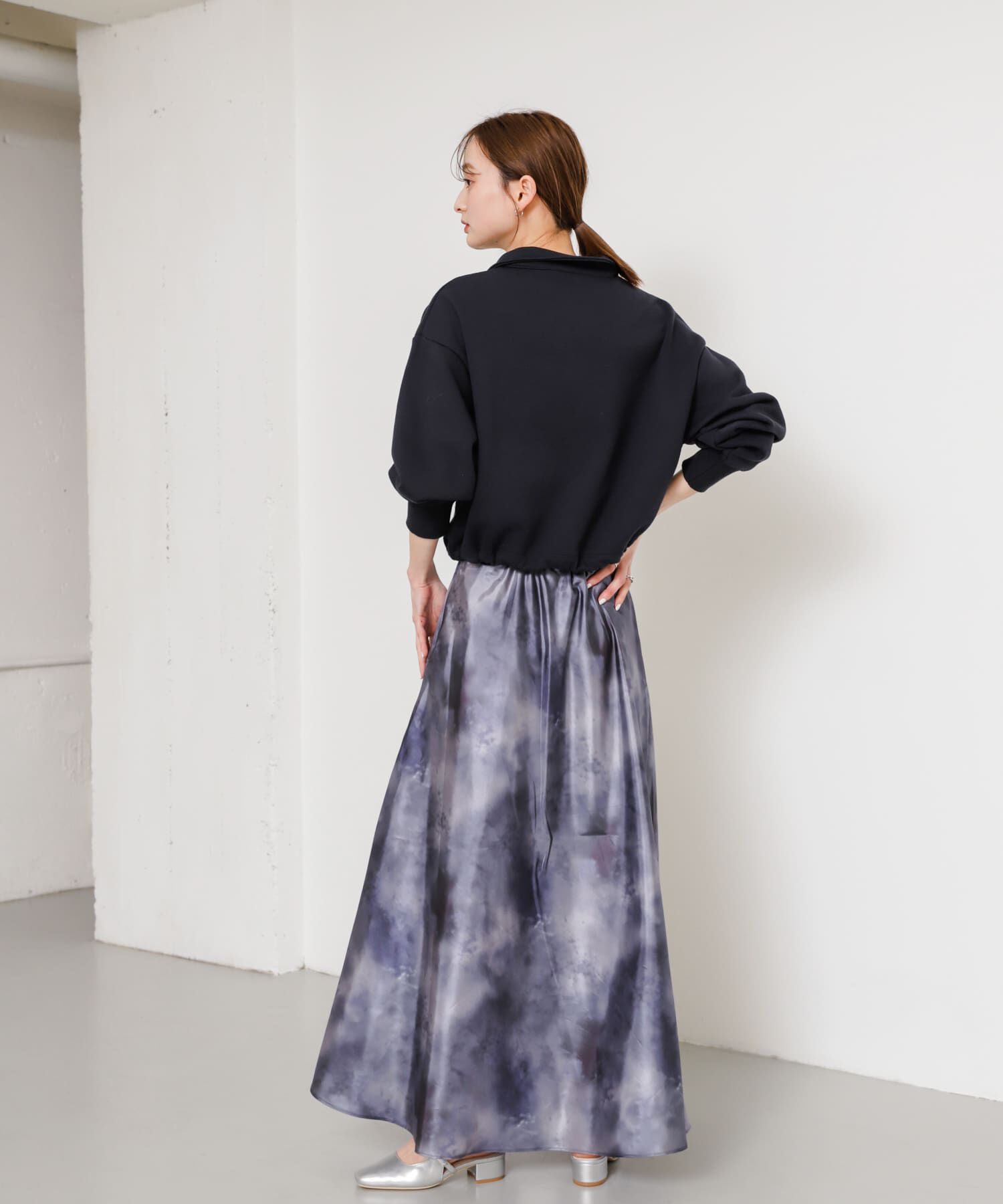 SENSE OF PLACE by URBAN RESEARCH「ボカシプリントロングスカート」|スカート|