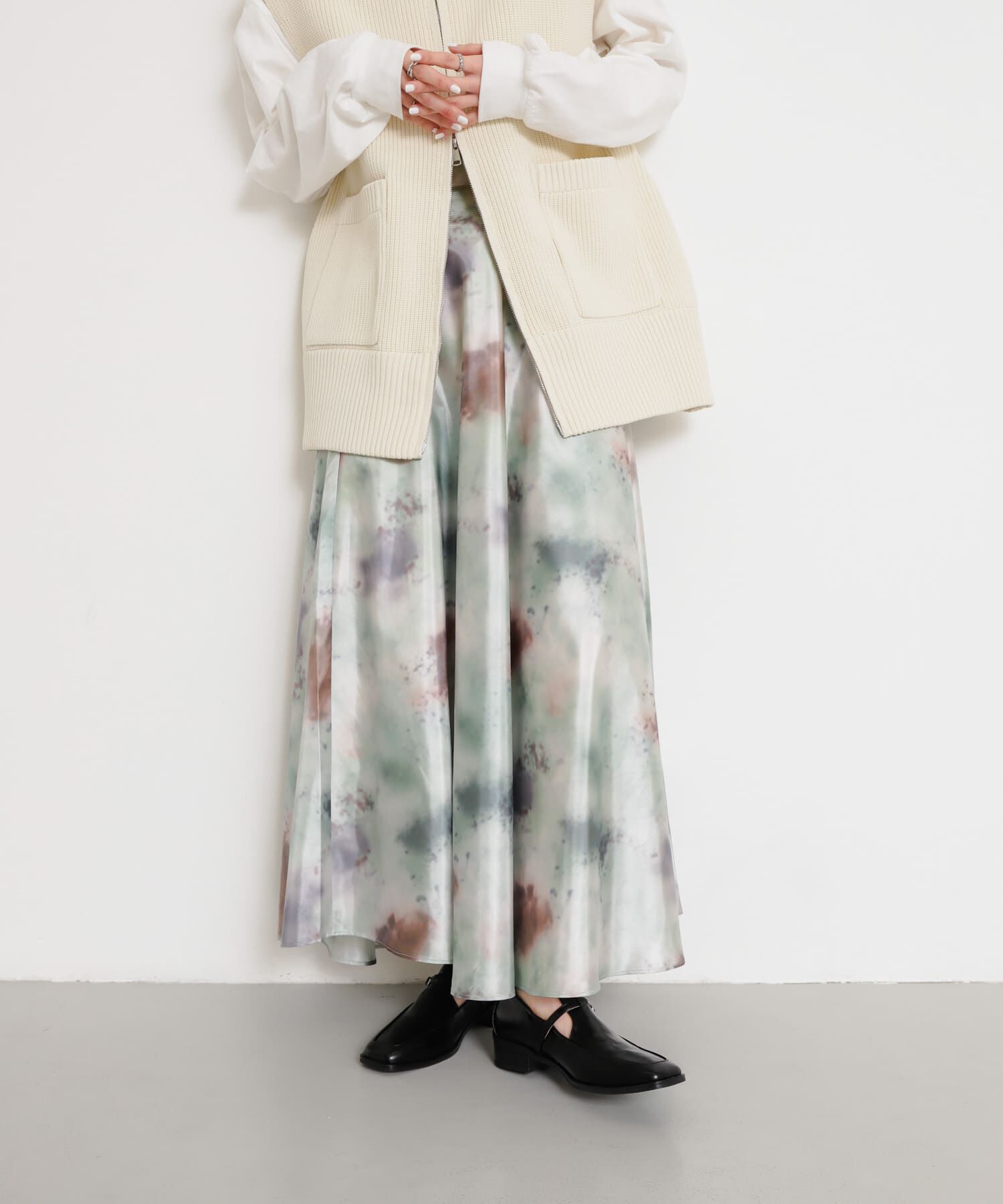 SENSE OF PLACE by URBAN RESEARCH「ボカシプリントロングスカート」|スカート|