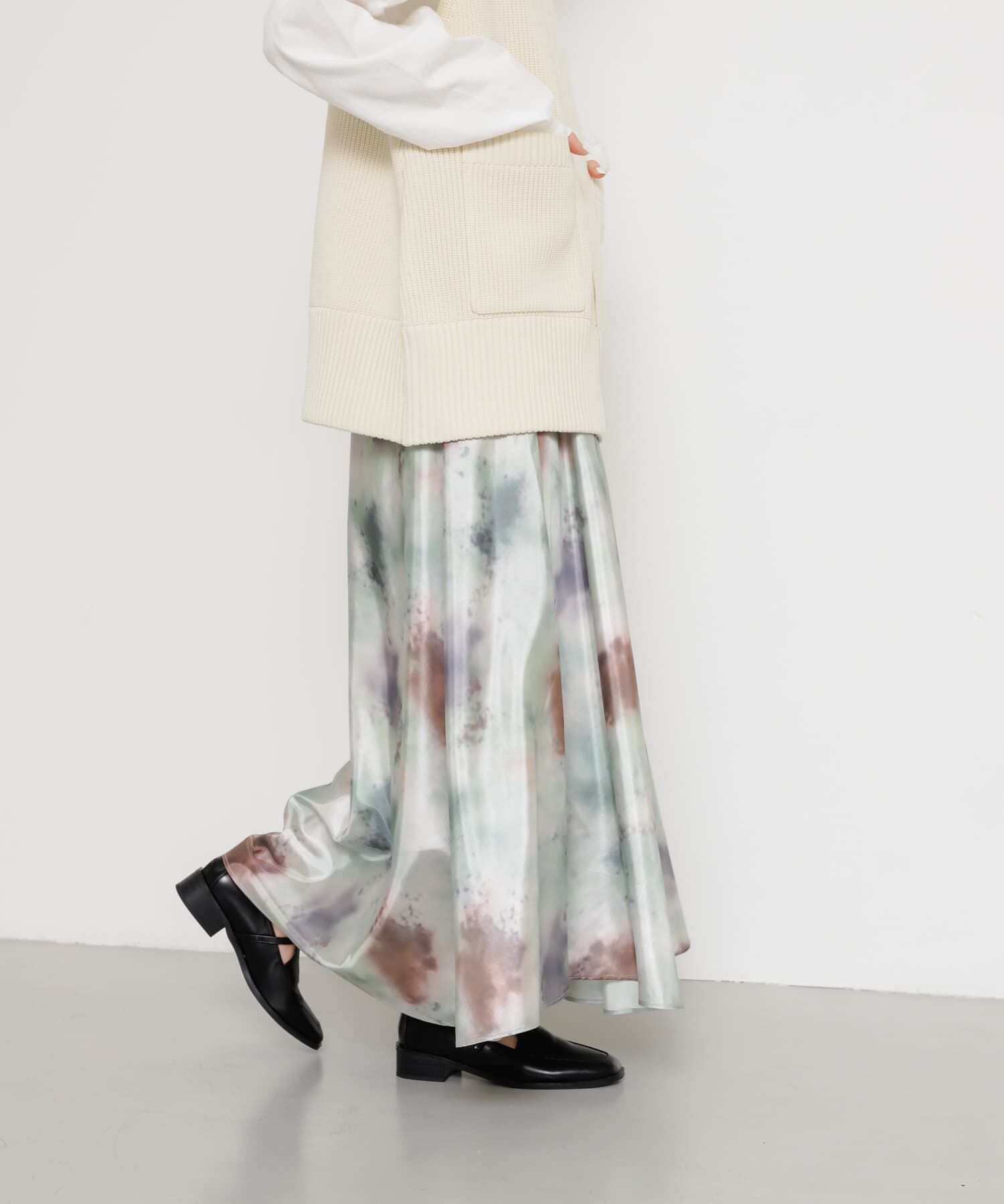 SENSE OF PLACE by URBAN RESEARCH「ボカシプリントロングスカート」|スカート|