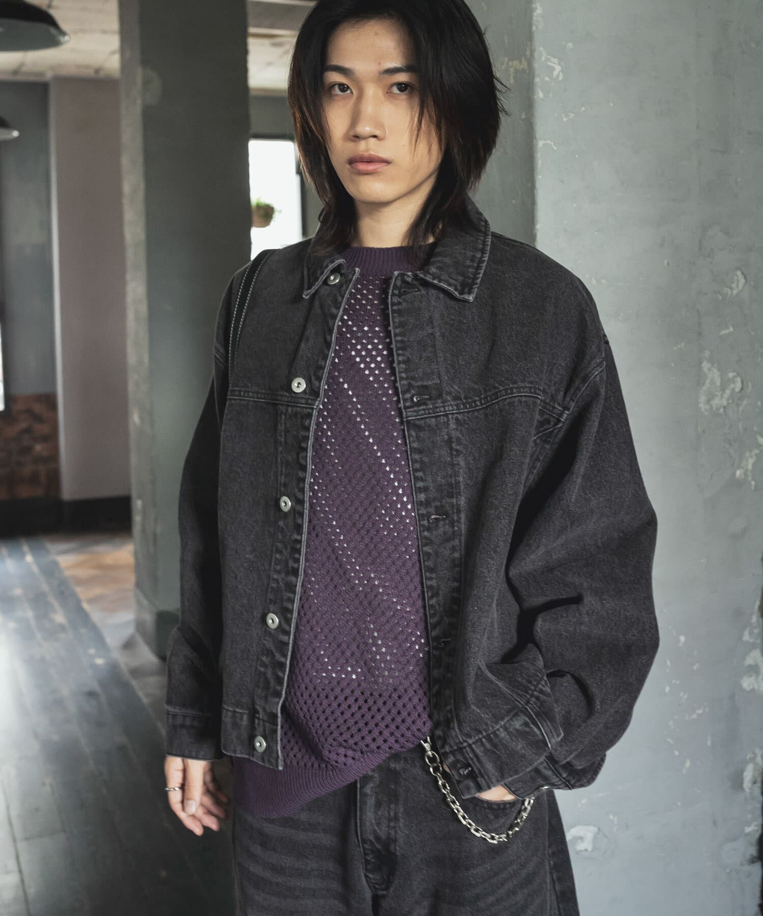 SENSE OF PLACE by URBAN RESEARCH「『セットアップ対応』ツイストデニムジャケット」|デニムジャケット|