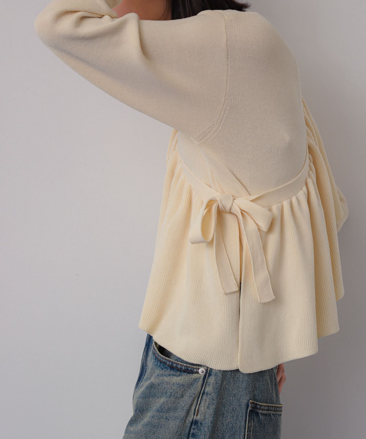 SENSE OF PLACE by URBAN RESEARCH「2WAYフリルレイヤードセーター」|ニット・セーター|