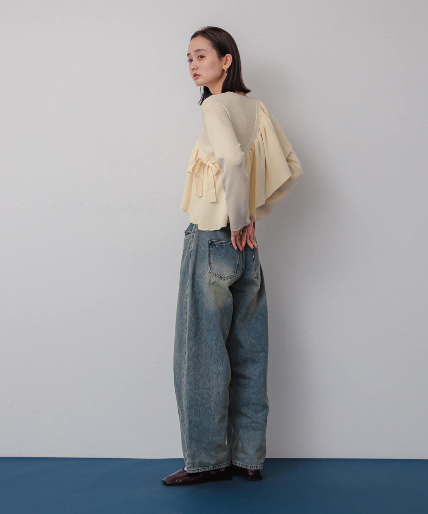 SENSE OF PLACE by URBAN RESEARCH「2WAYフリルレイヤードセーター」|ニット・セーター|