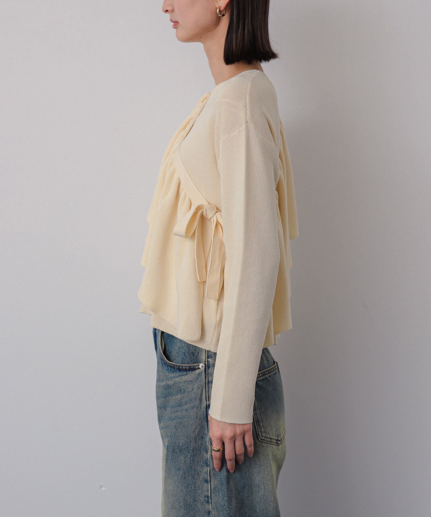 SENSE OF PLACE by URBAN RESEARCH「2WAYフリルレイヤードセーター」|ニット・セーター|