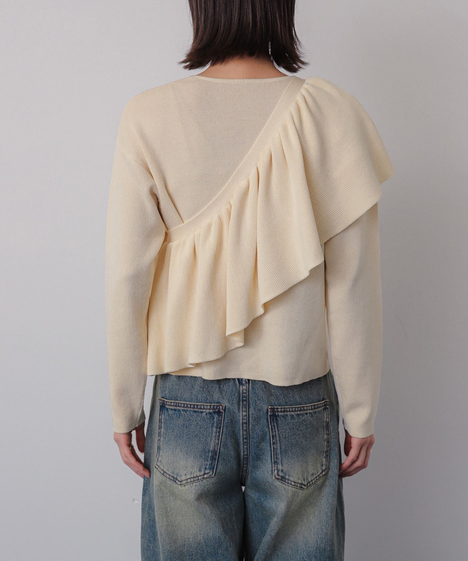 SENSE OF PLACE by URBAN RESEARCH「2WAYフリルレイヤードセーター」|ニット・セーター|