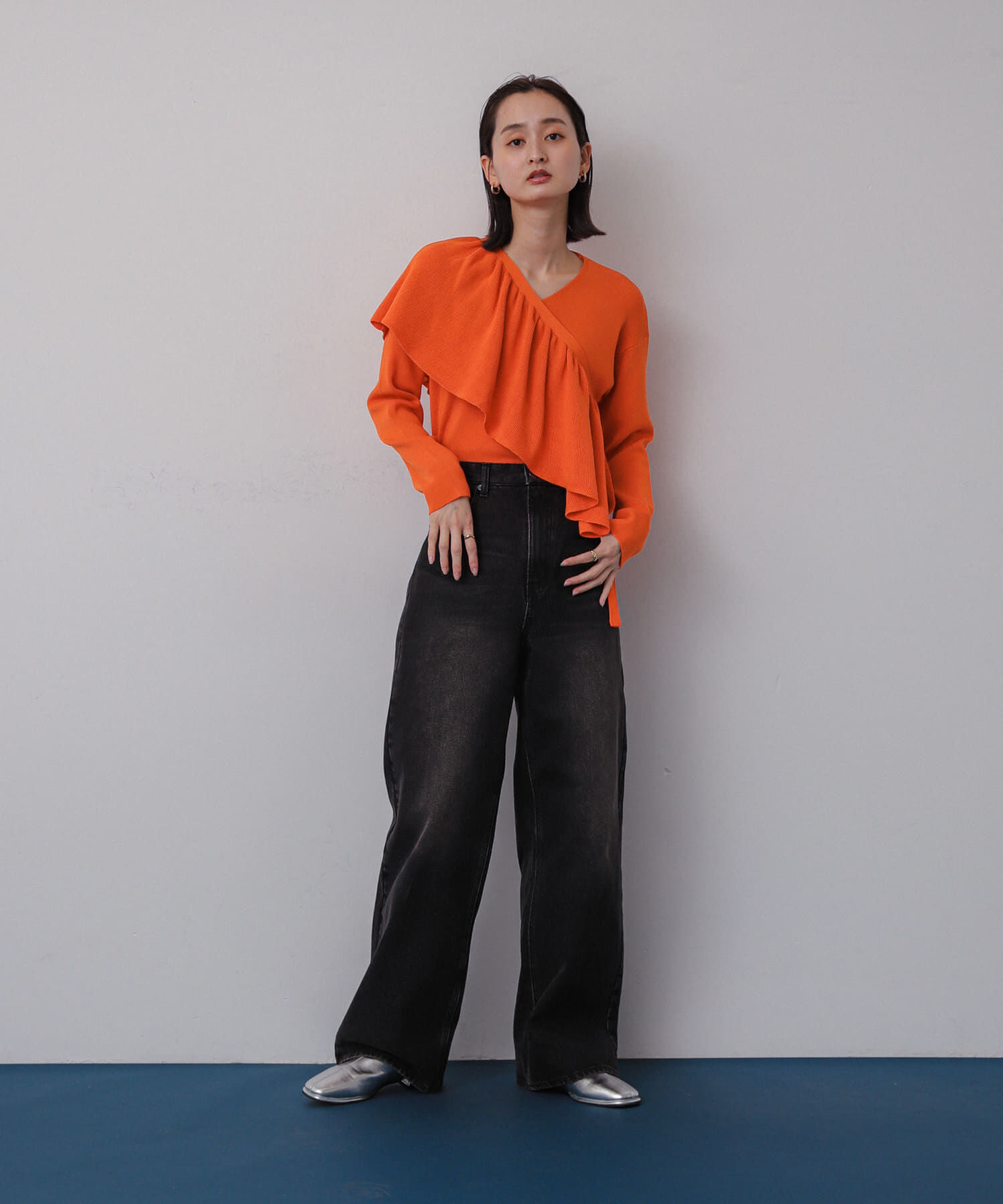 SENSE OF PLACE by URBAN RESEARCH「2WAYフリルレイヤードセーター」|ニット・セーター|