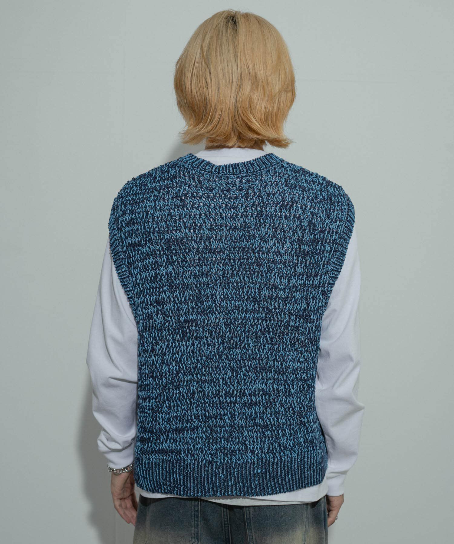 SENSE OF PLACE by URBAN RESEARCH「ミックスヤーンニットベスト」|ニット・セーター|