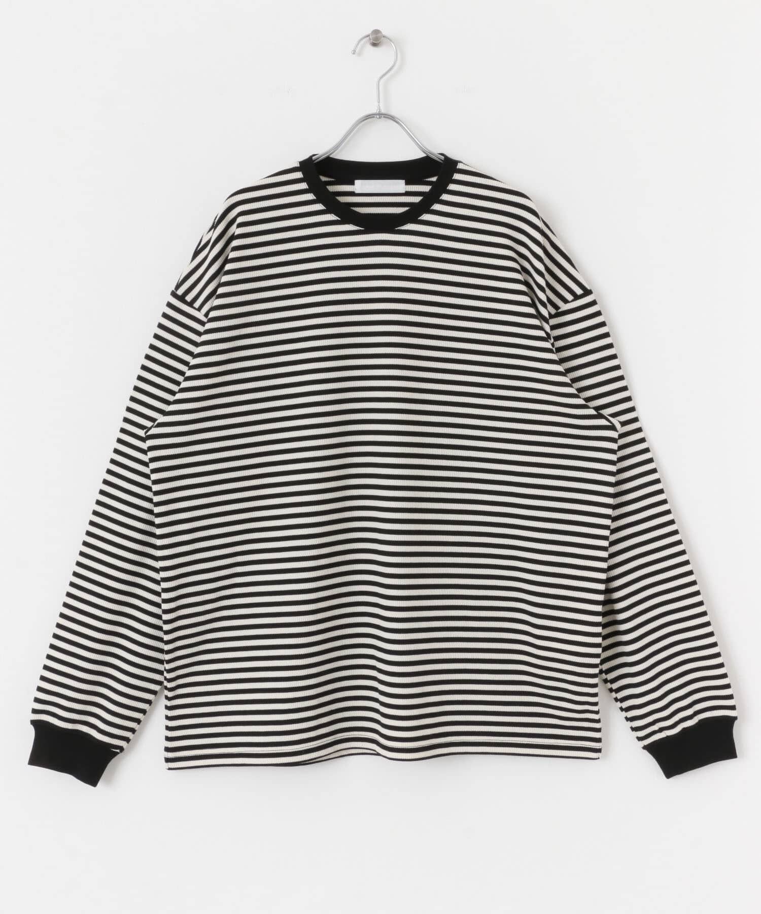 SENSE OF PLACE by URBAN RESEARCH「ワッフルボーダーロングTシャツ」|Tシャツ・カットソー|