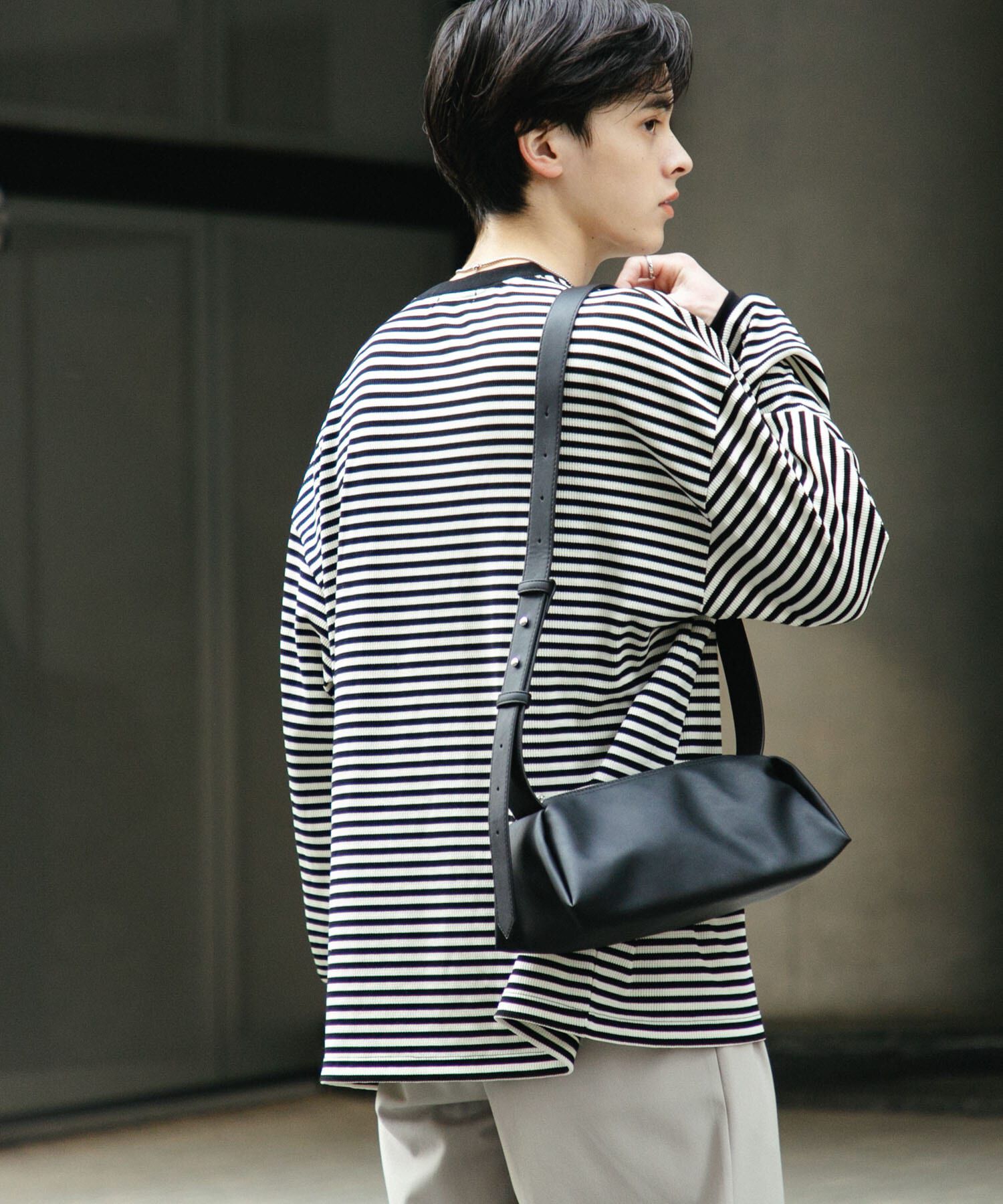 SENSE OF PLACE by URBAN RESEARCH「ワッフルボーダーロングTシャツ」|Tシャツ・カットソー|