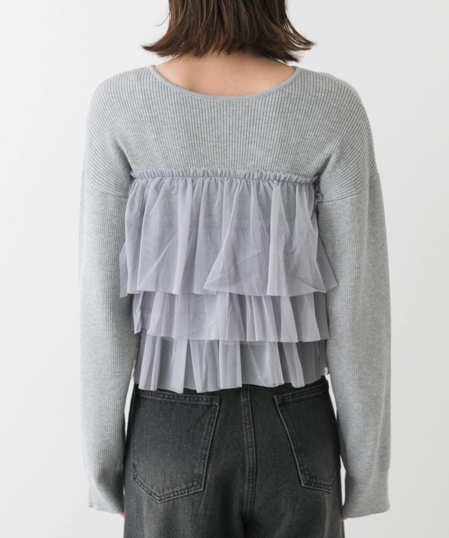 SENSE OF PLACE by URBAN RESEARCH「ダブルジップフリルニットカーディガン」|カーディガン|